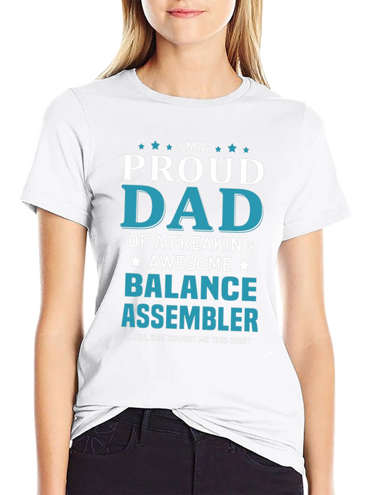 Proud Dad Balance Assembler T-Shirt