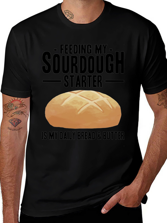 Sourdough Starter Black Graphic T-Shirt