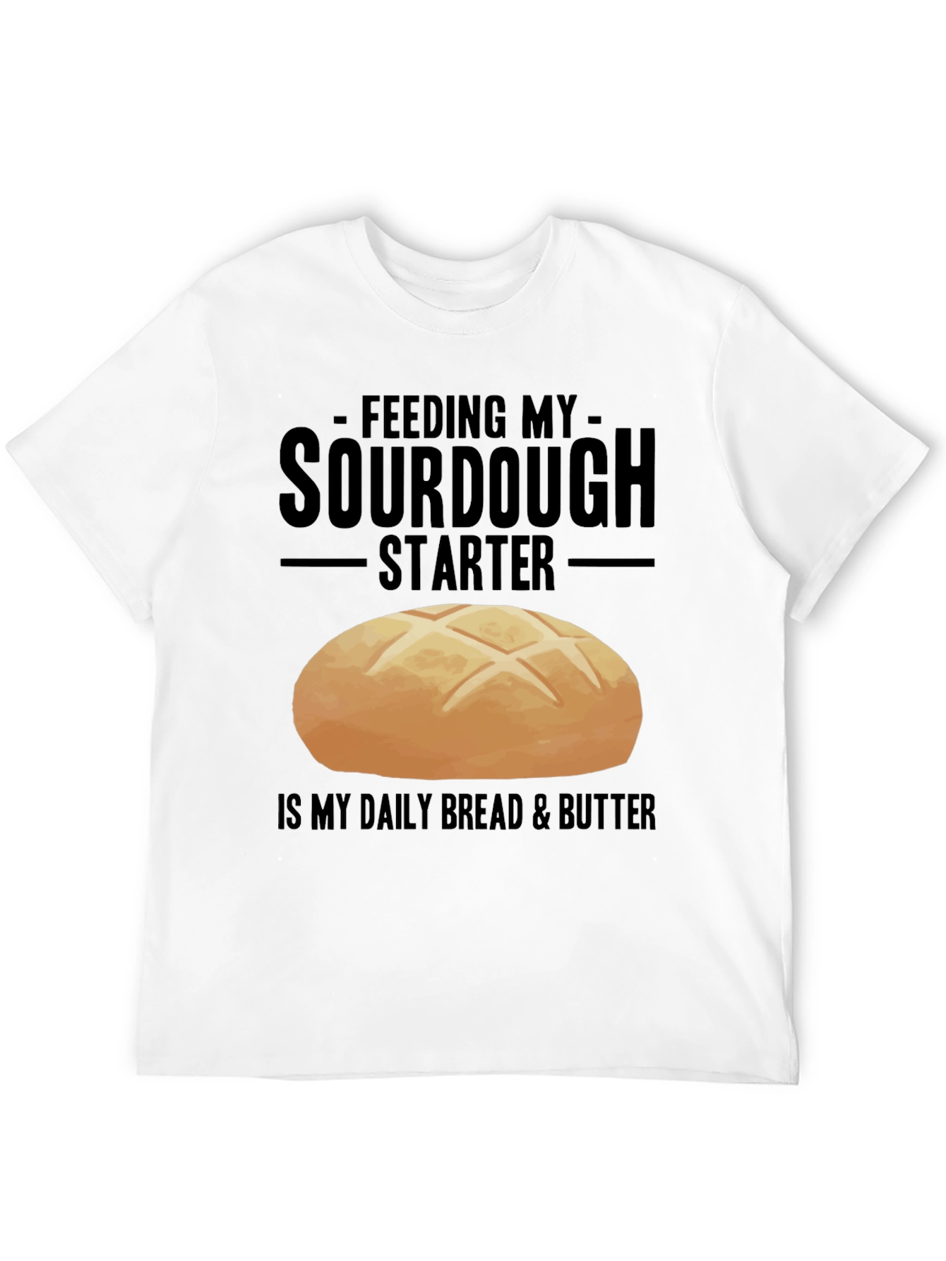 Sourdough Starter Black Graphic T-Shirt