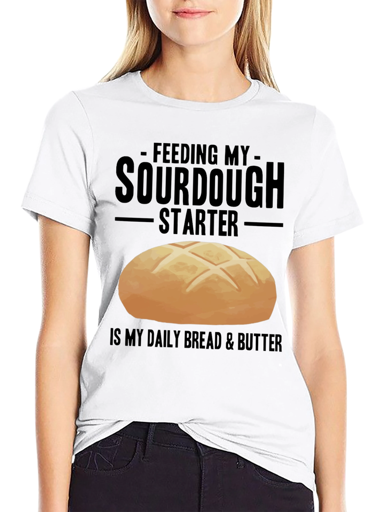Sourdough Starter Black Graphic T-Shirt