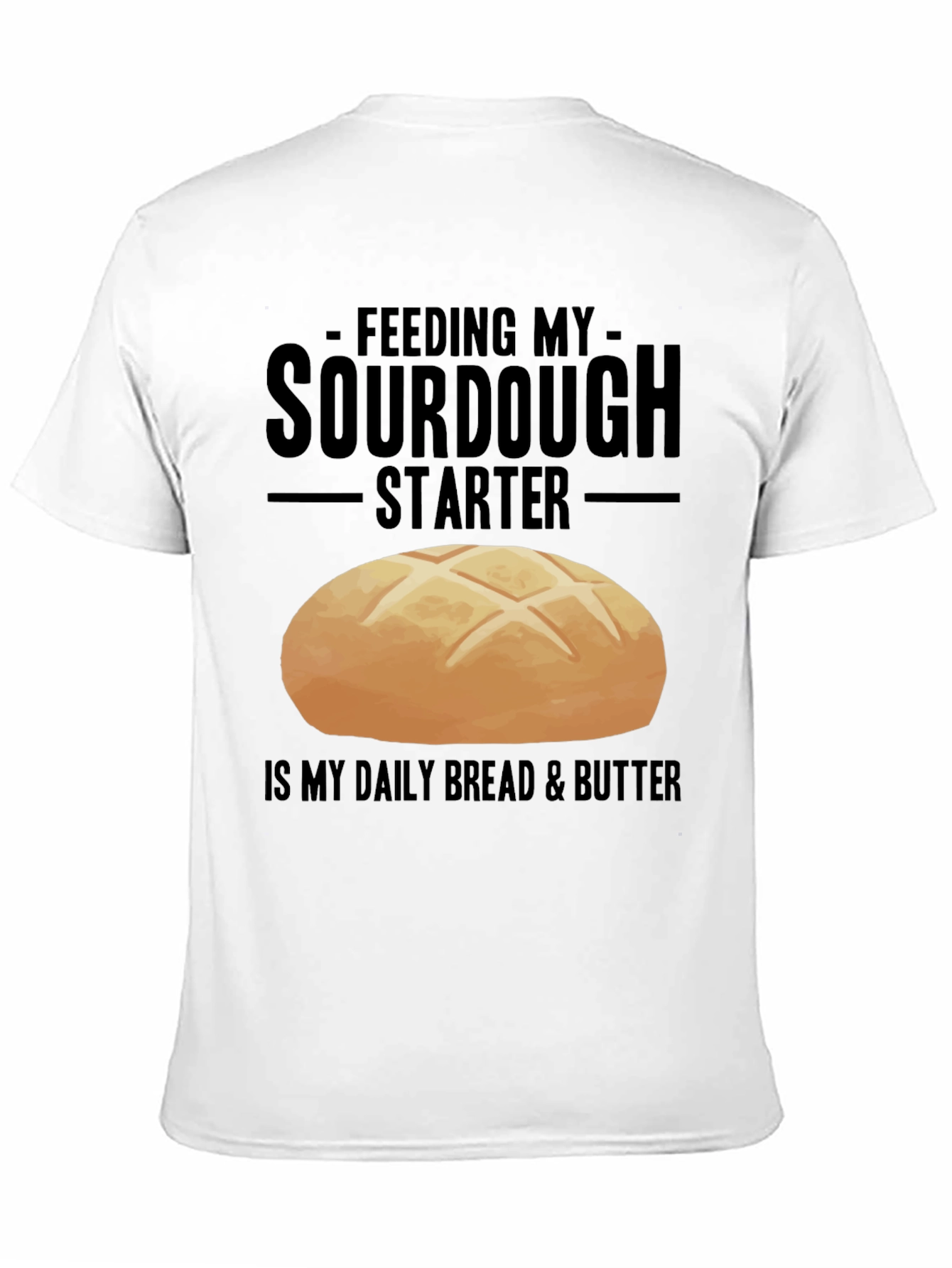 Sourdough Starter Black Graphic T-Shirt