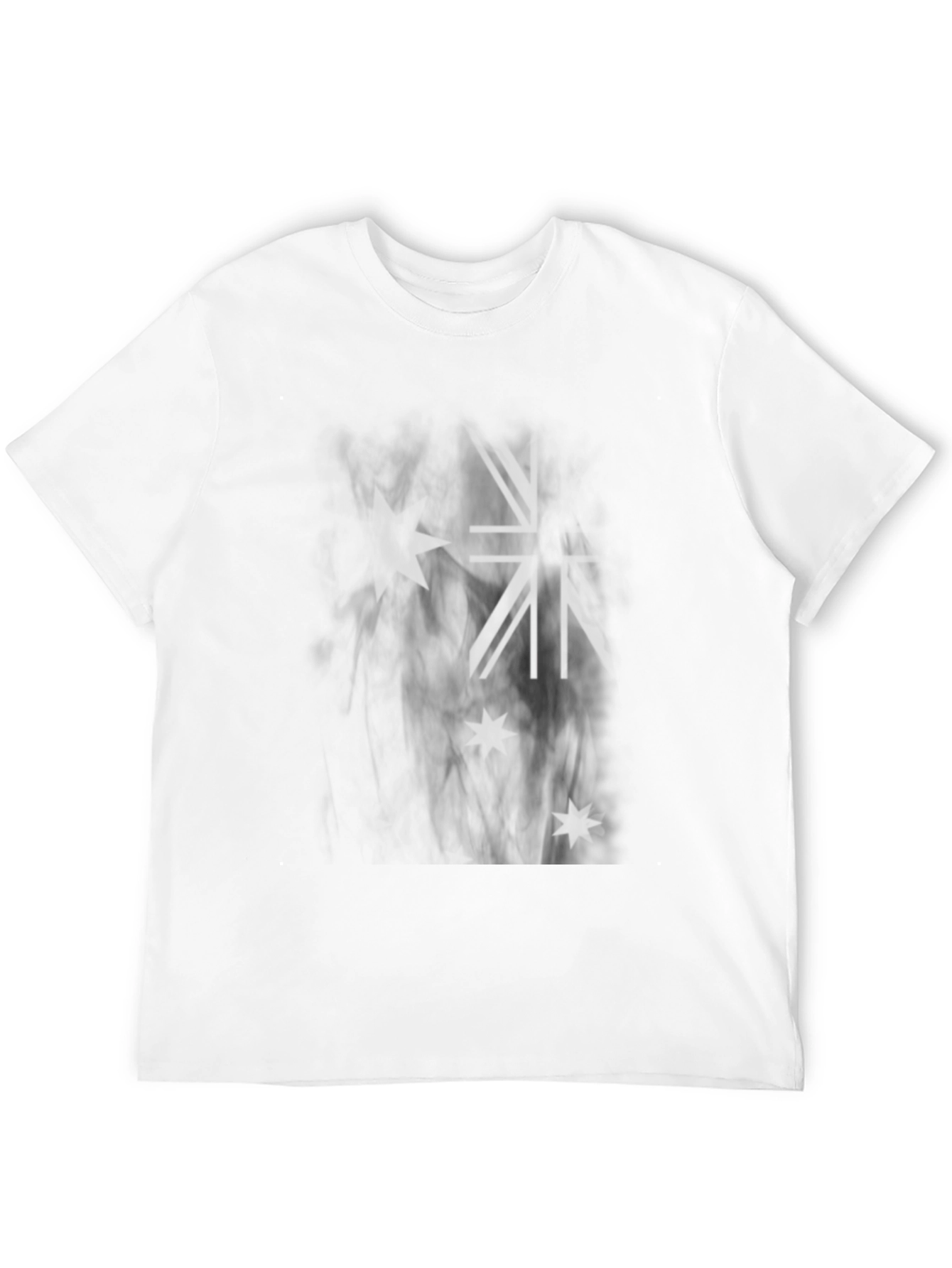 Australian Flag T-Shirt: Black Casual Tee