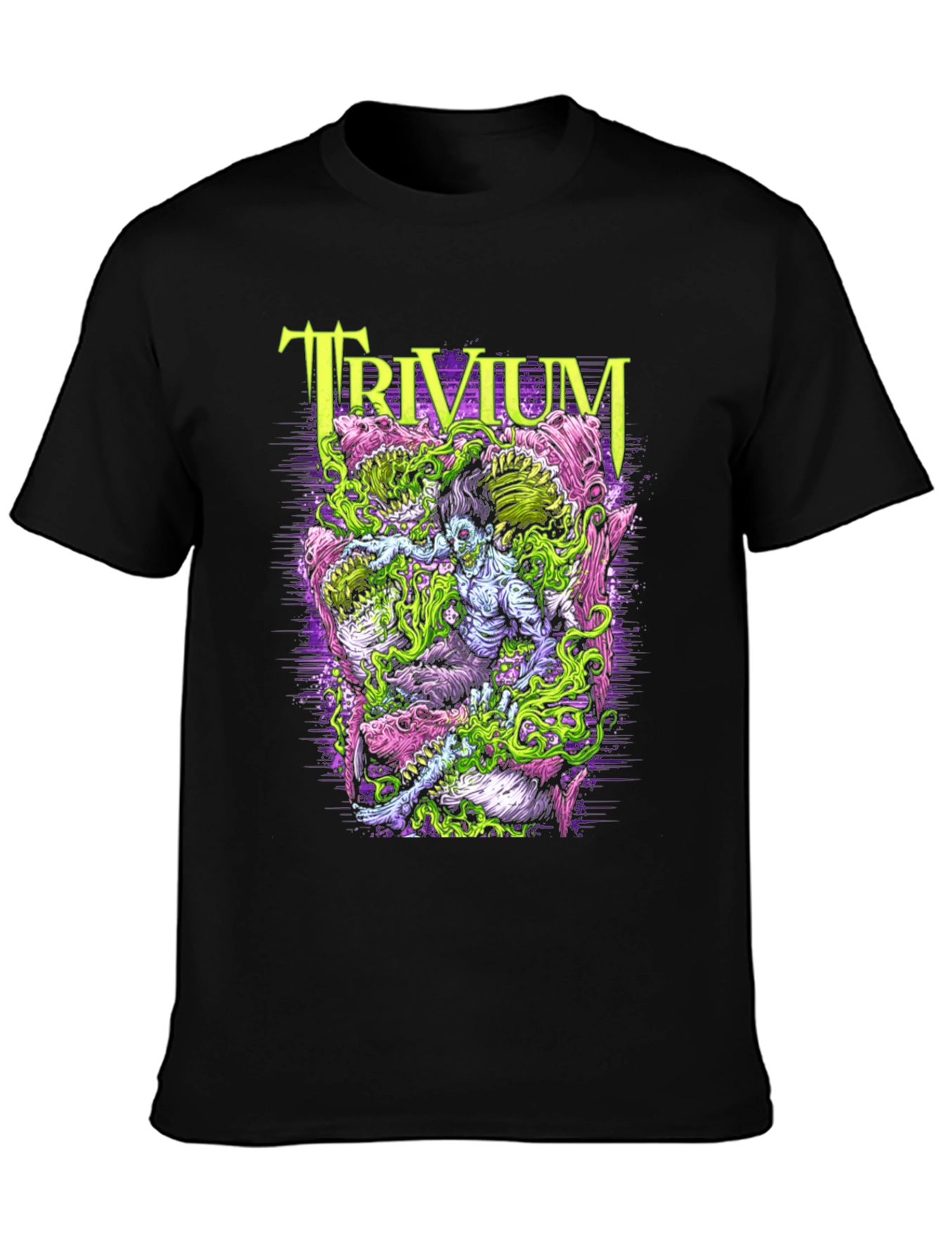 Trivium Band Graphic Print Black T-Shirt
