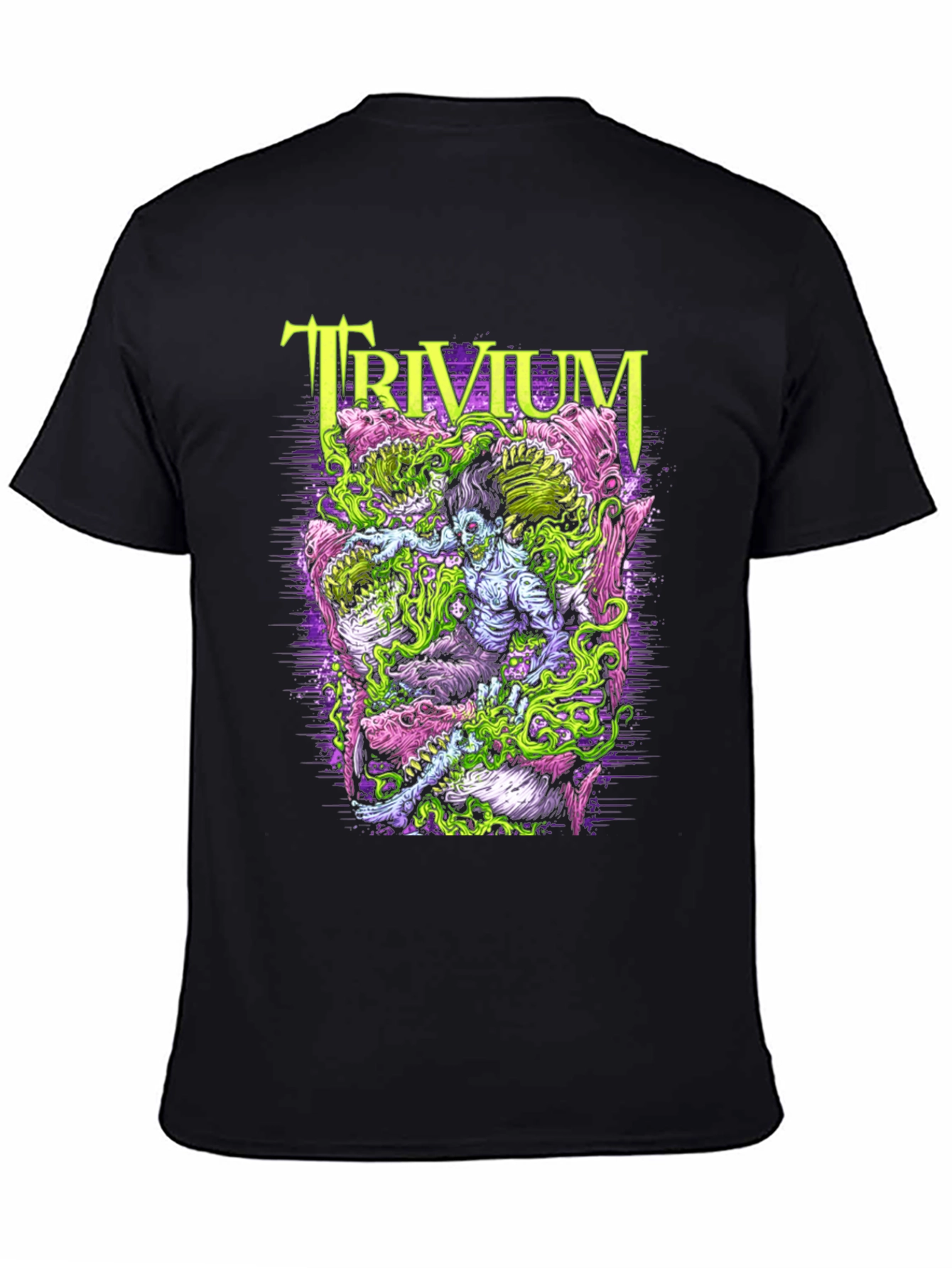 Trivium Band Graphic Print Black T-Shirt