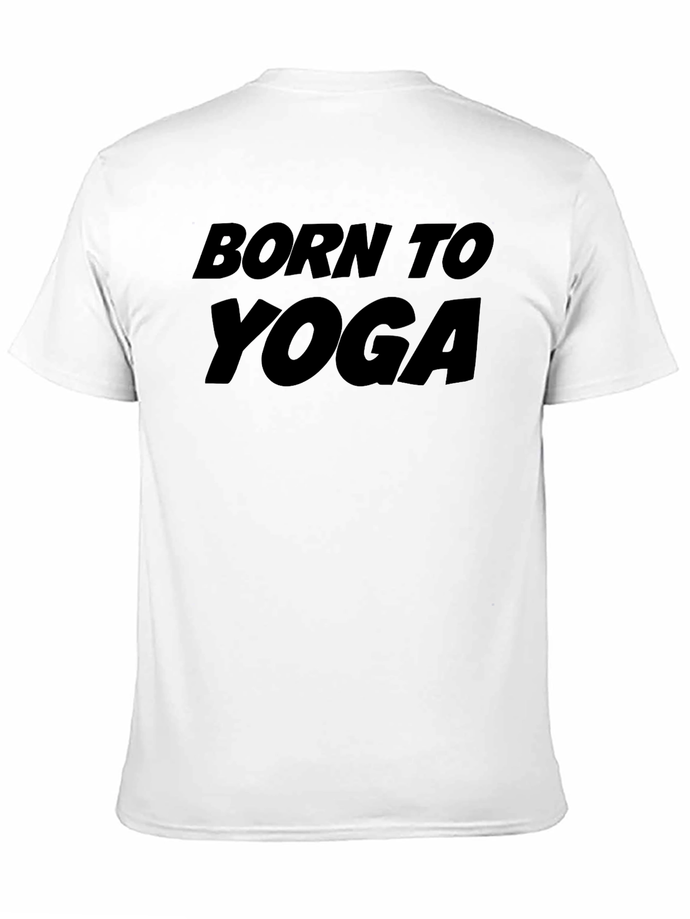 Born To Yoga Black Graphic Tee