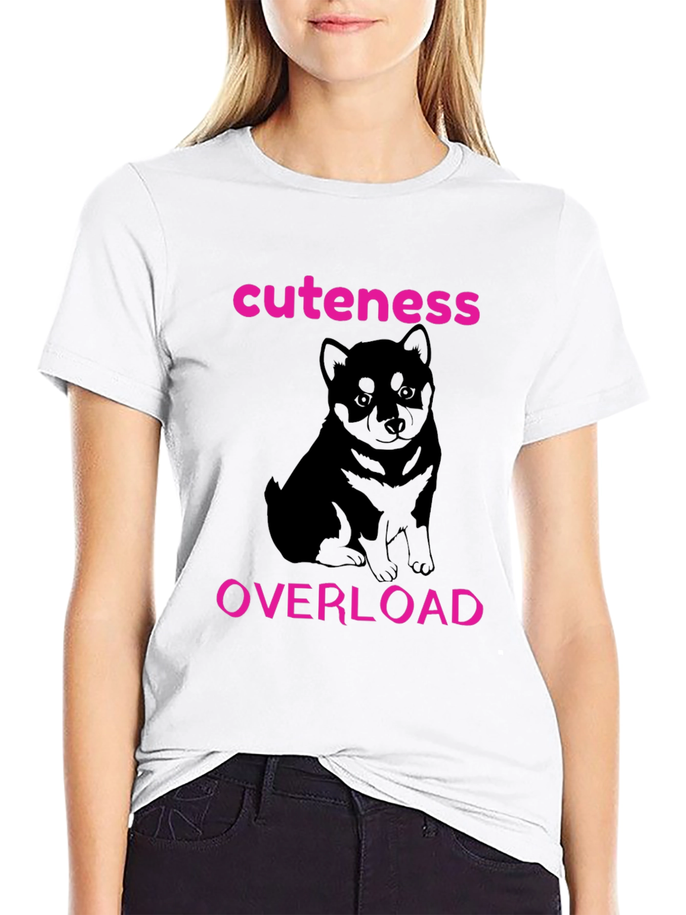 Cuteness Overload Shiba Inu Graphic T-Shirt
