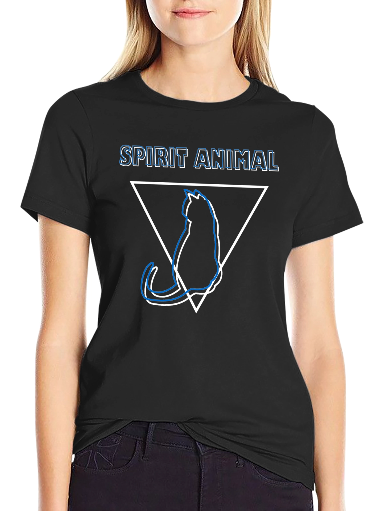 Spirit Animal Cat T-Shirt - Minimalist Design