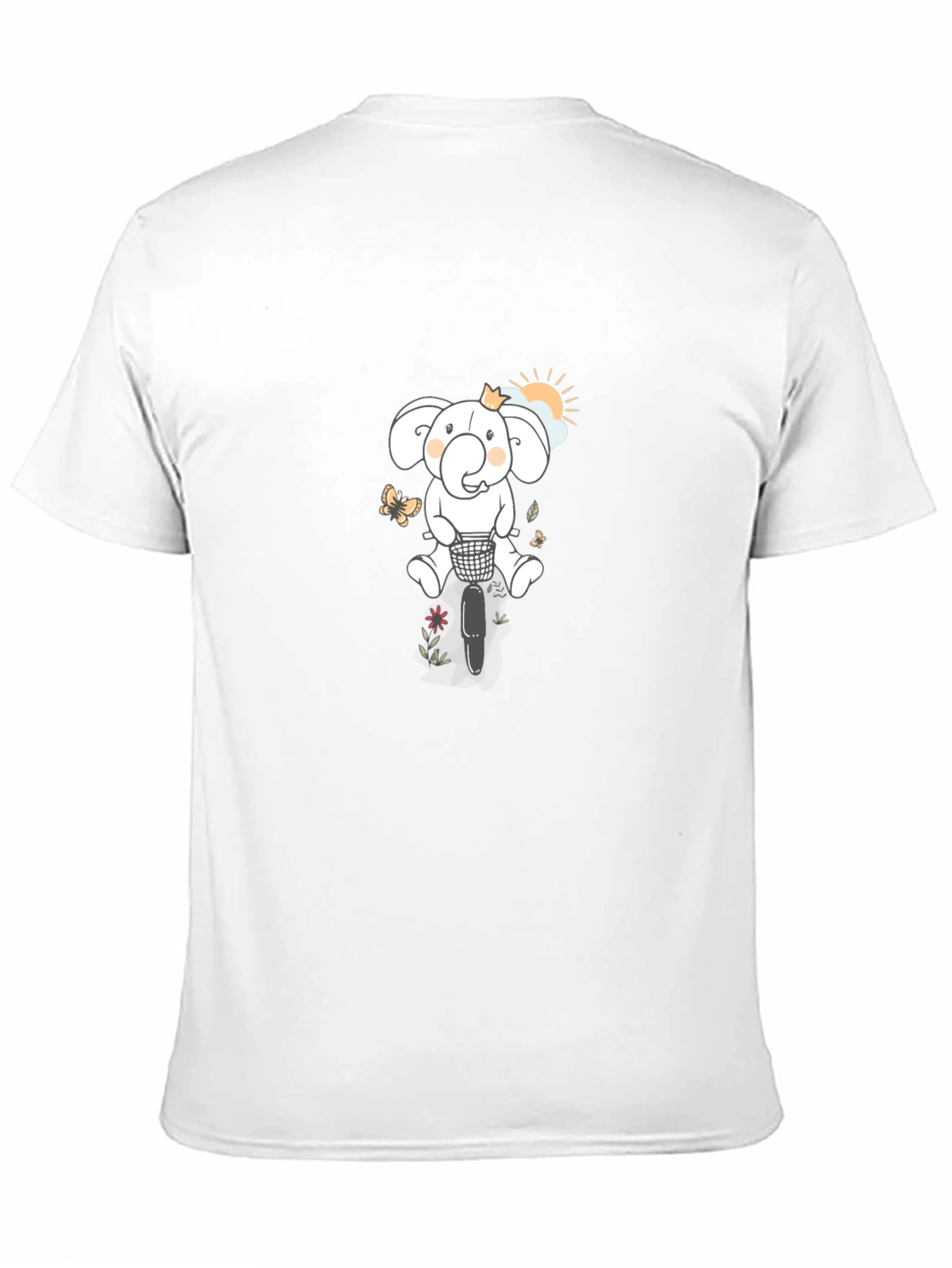 Elephant on Bike Graphic T-Shirt