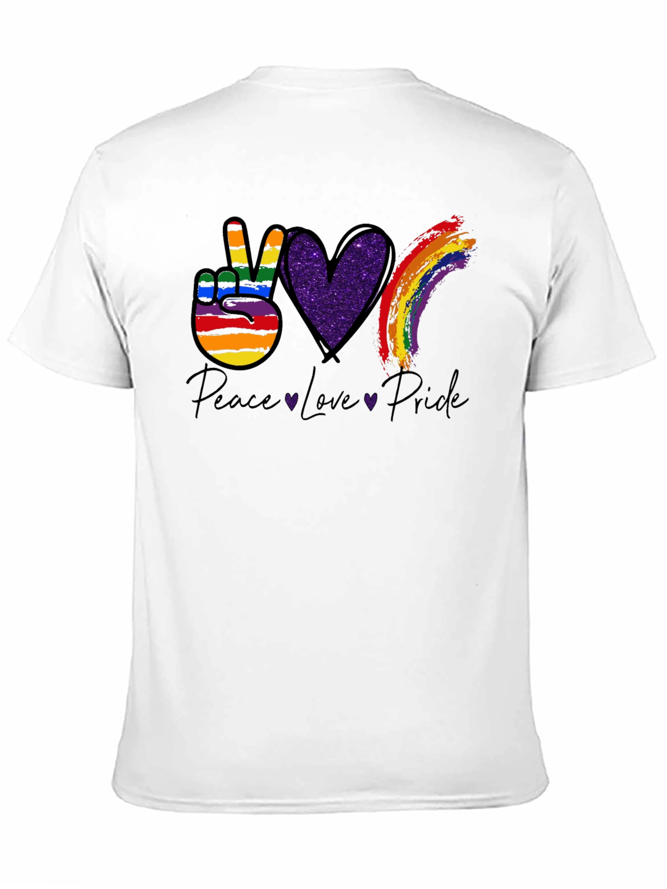 Peace Love Pride Graphic T-Shirt