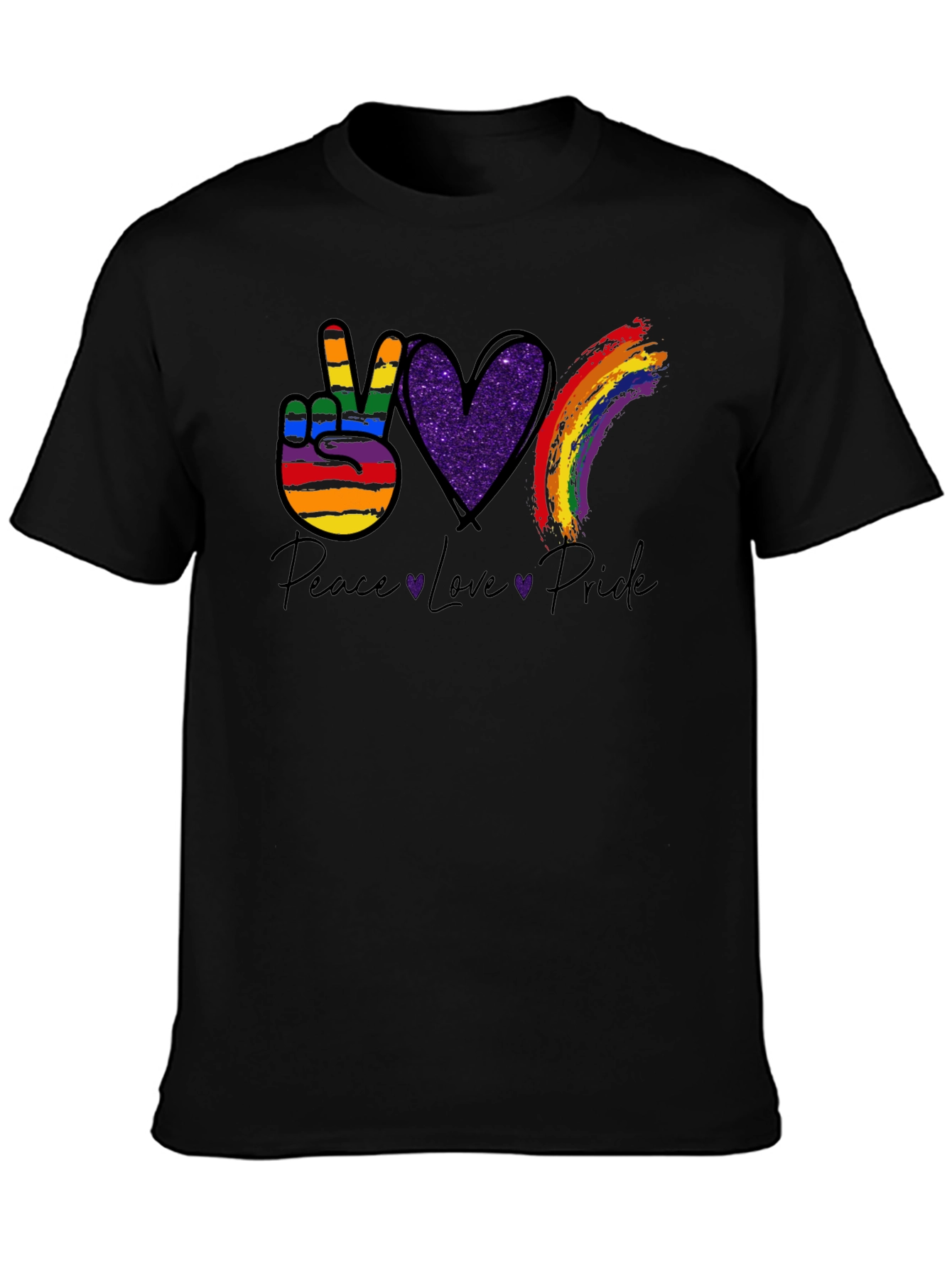 Peace Love Pride Graphic T-Shirt