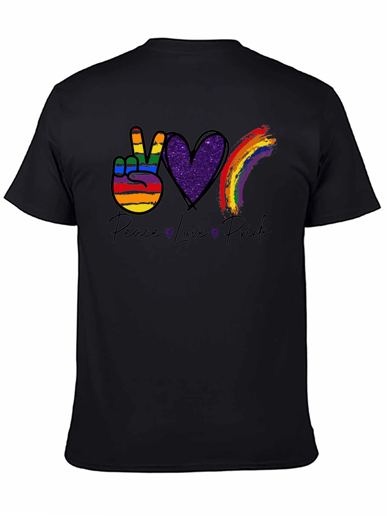 Peace Love Pride Graphic T-Shirt