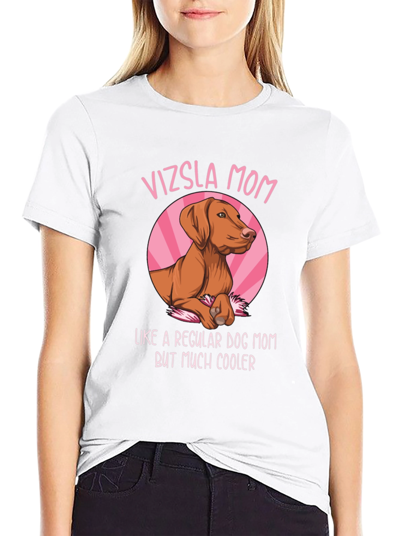 Vizsla Mom T-Shirt - Dog Lover Apparel