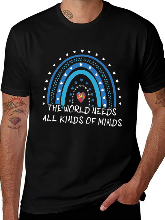 Autism Awareness Rainbow Mind T-Shirt