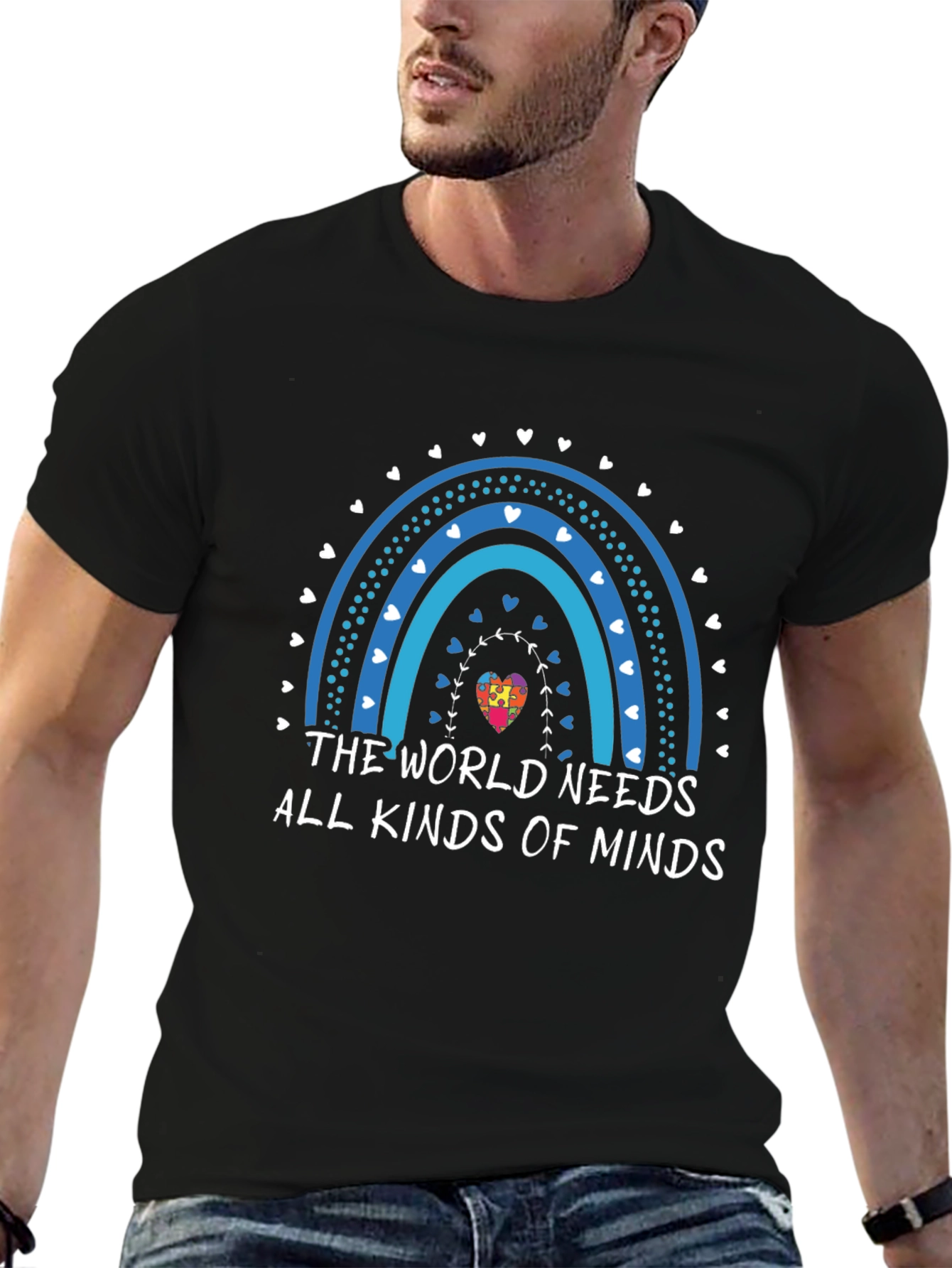 Autism Awareness Rainbow Mind T-Shirt