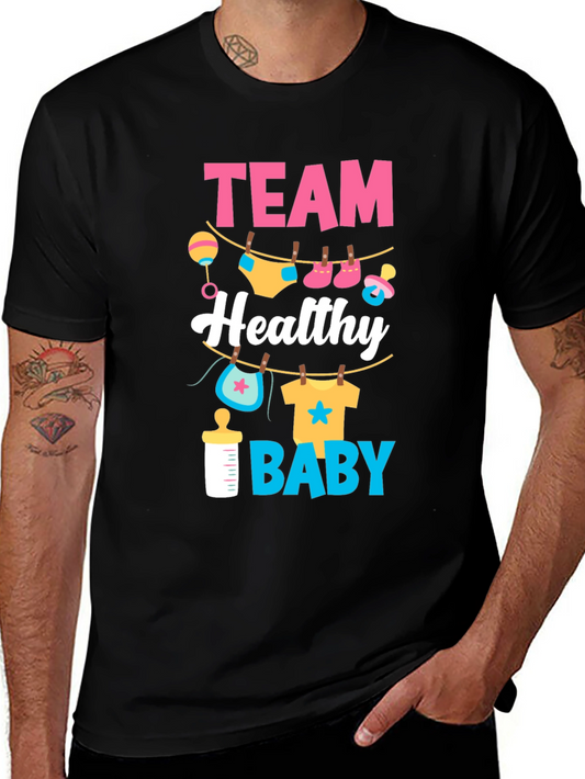 Team Healthy Baby Gender Reveal T-Shirt
