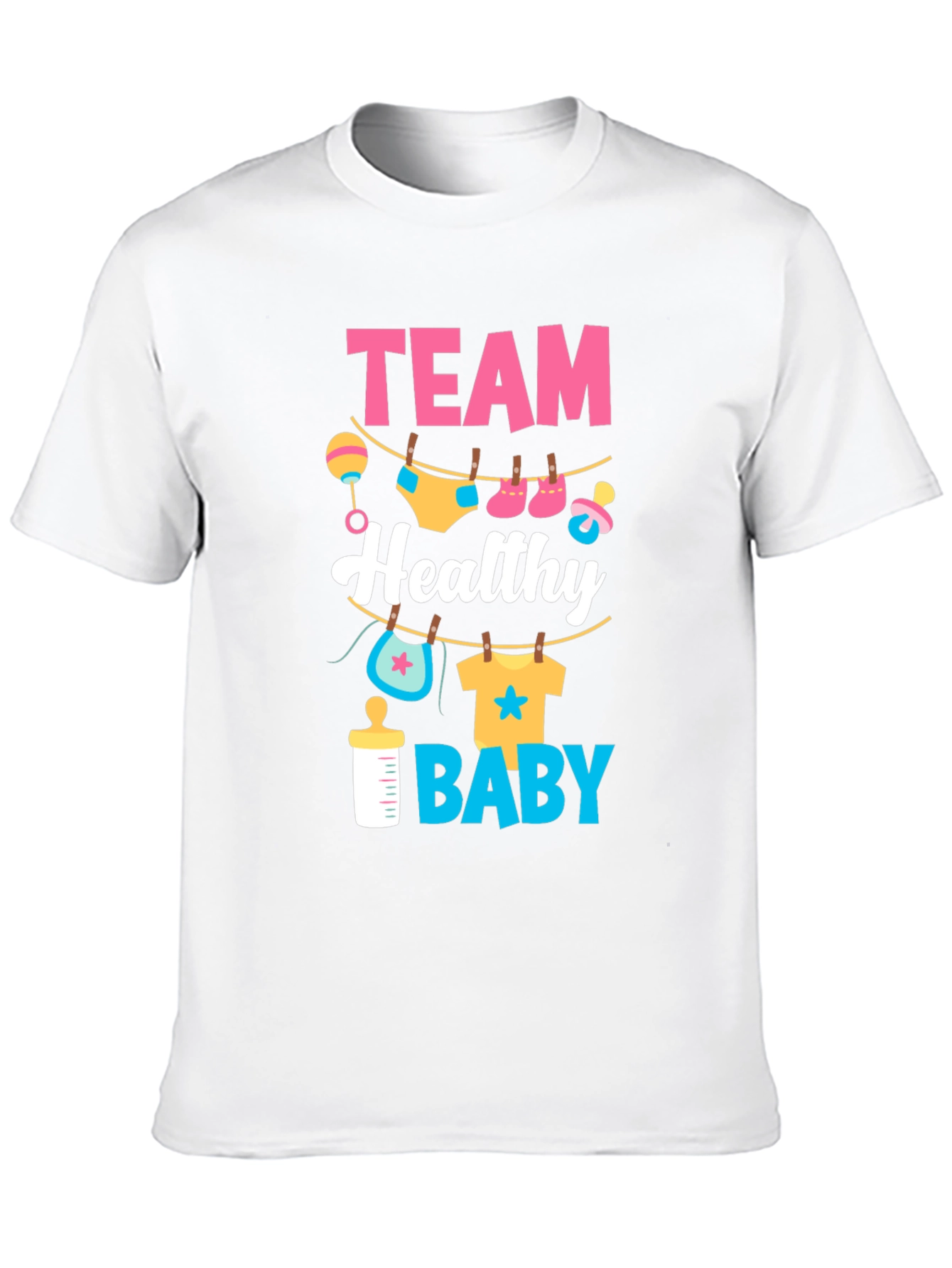 Team Healthy Baby Gender Reveal T-Shirt