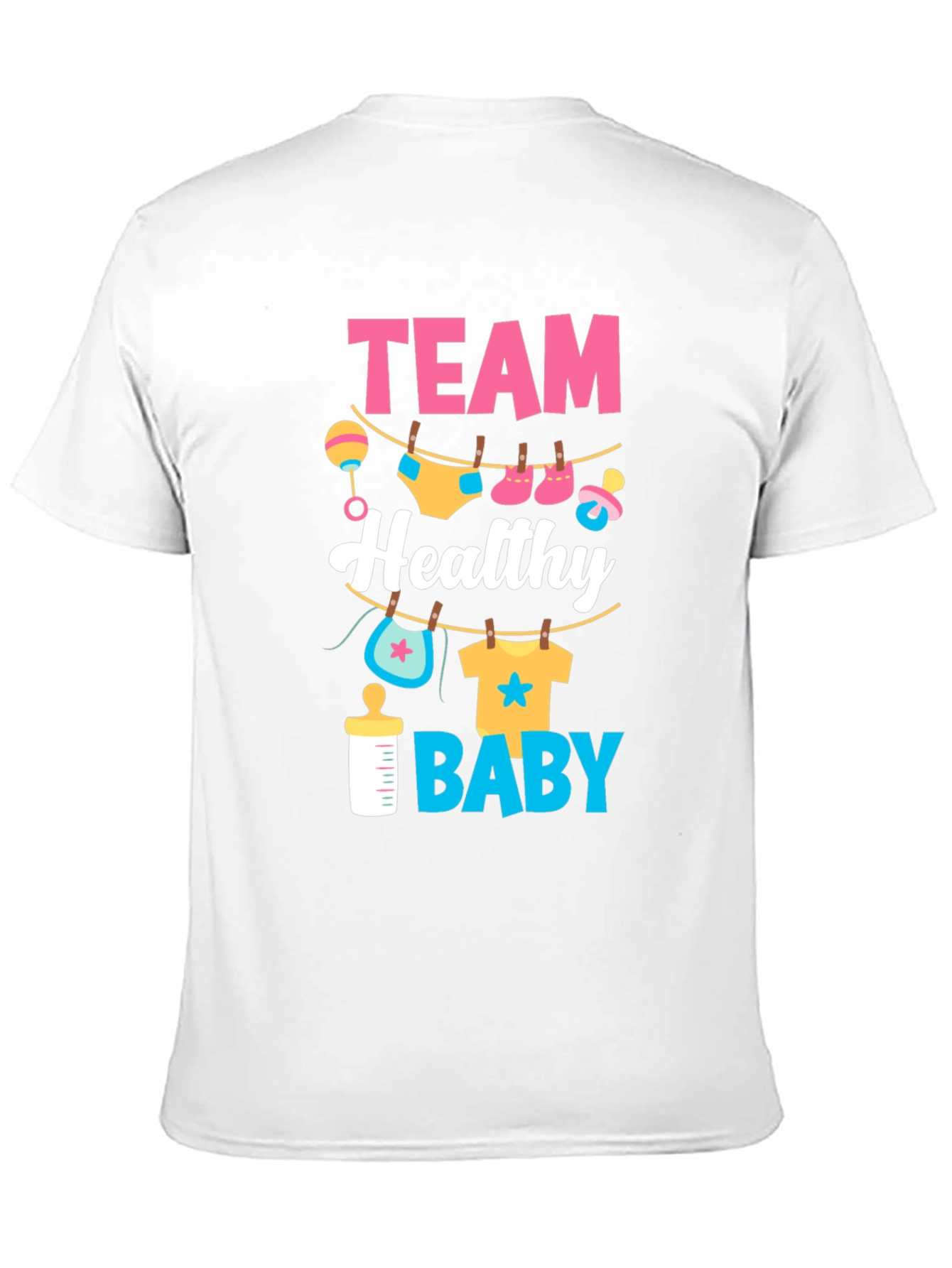 Team Healthy Baby Gender Reveal T-Shirt