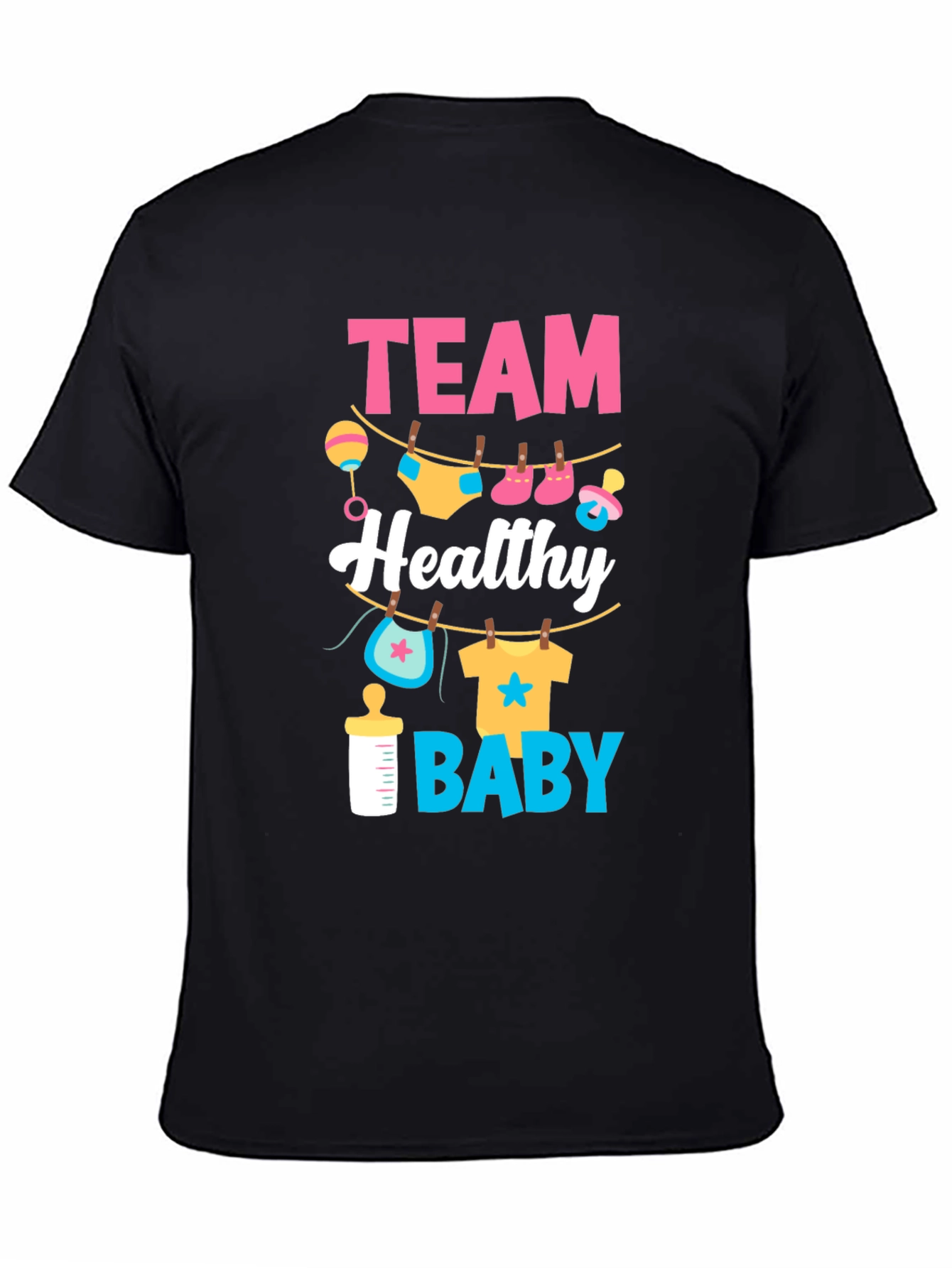 Team Healthy Baby Gender Reveal T-Shirt