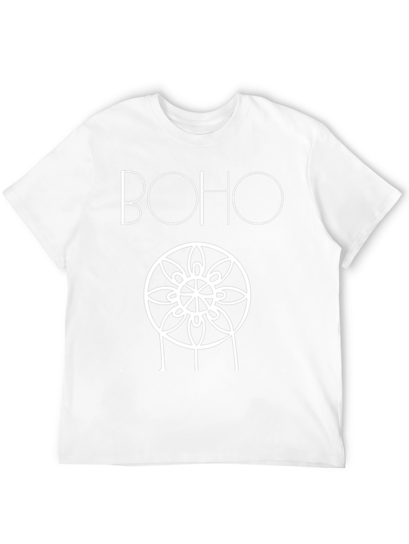 Boho Mandala Graphic Black T-Shirt