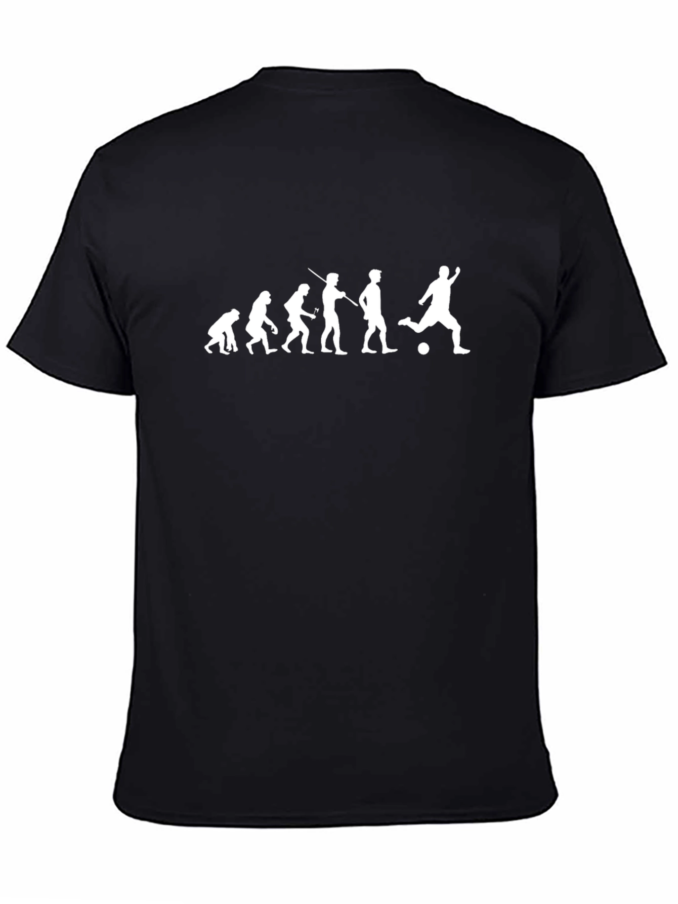 Soccer Evolution Graphic Tee - Black Casual Shirt