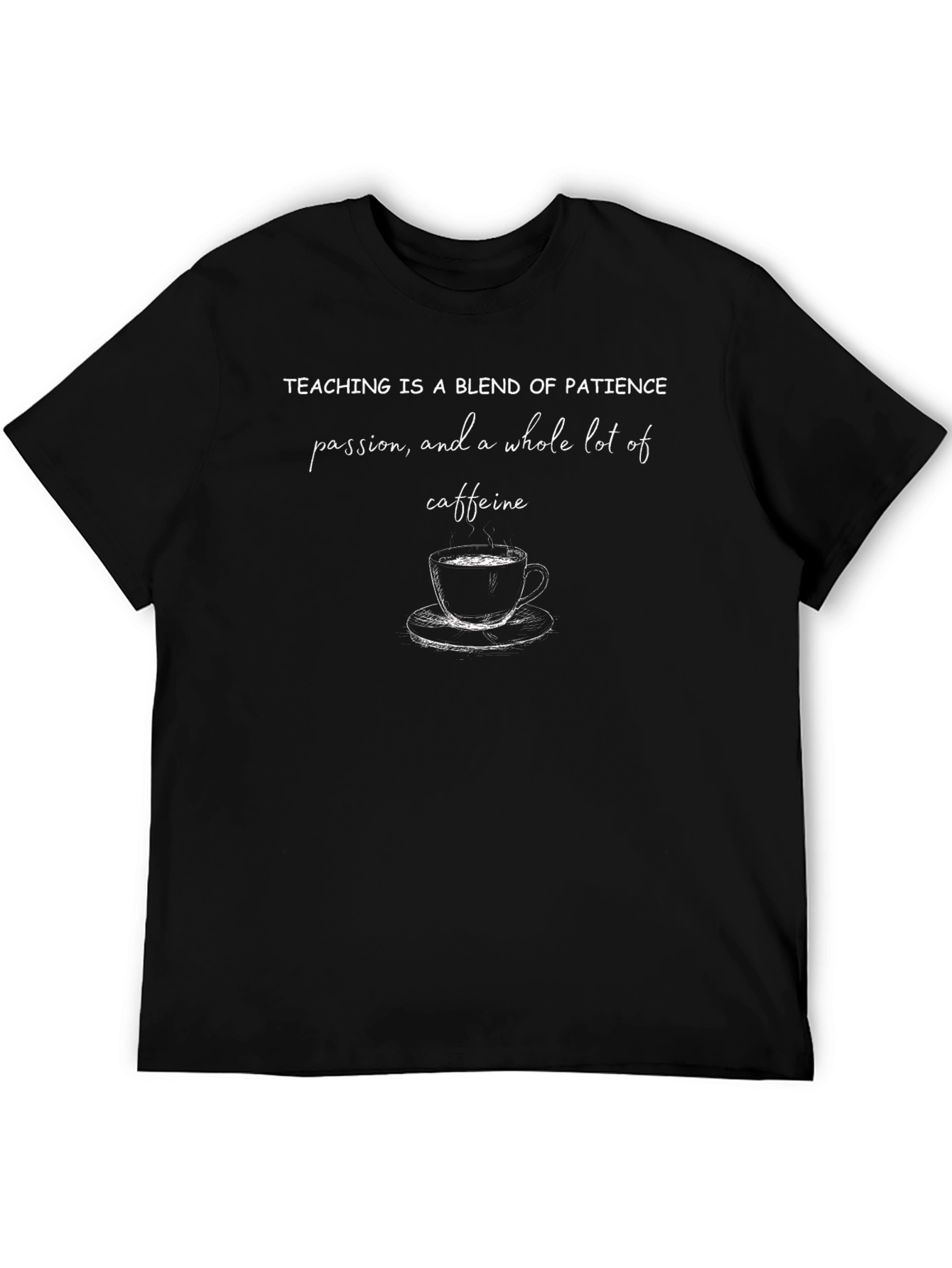 Teacher Caffeine Blend Graphic T-Shirt