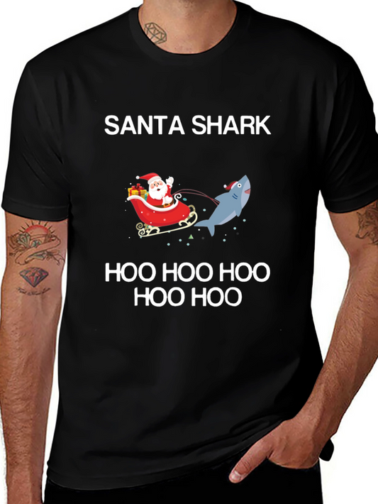 Santa Shark Holiday T-Shirt: Festive Fun