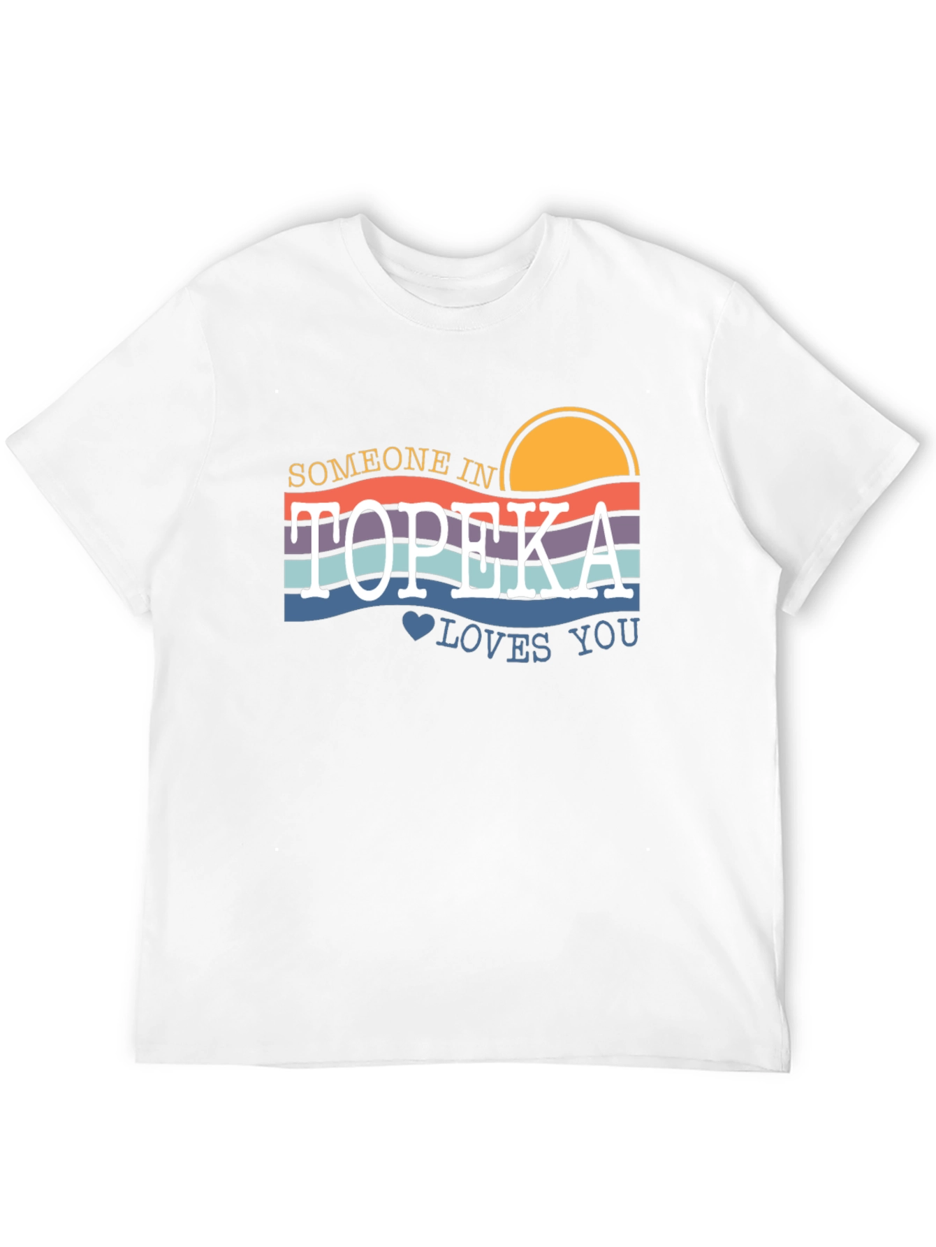 Topeka Loves You Graphic T-Shirt - Retro Style
