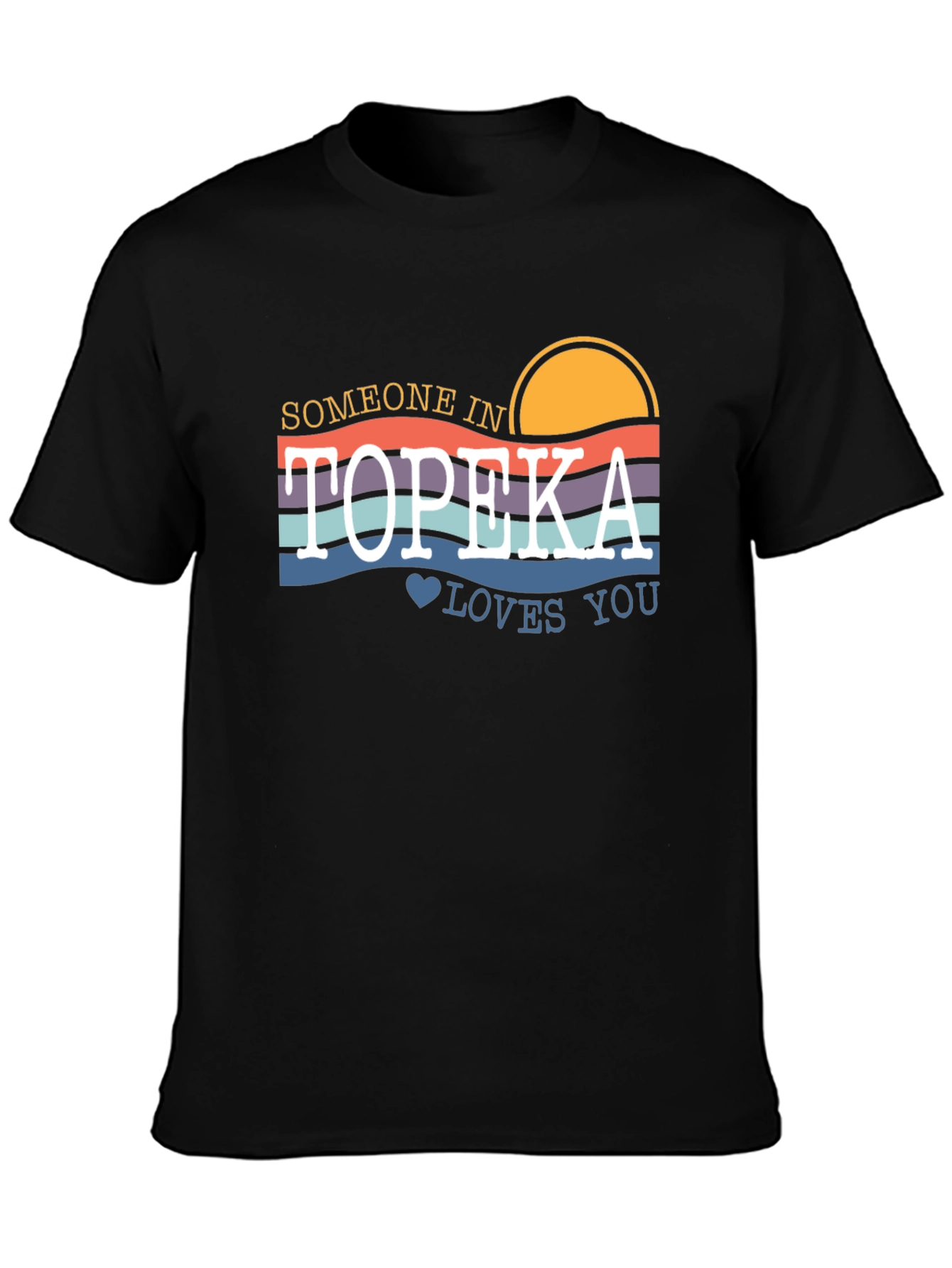 Topeka Loves You Graphic T-Shirt - Retro Style