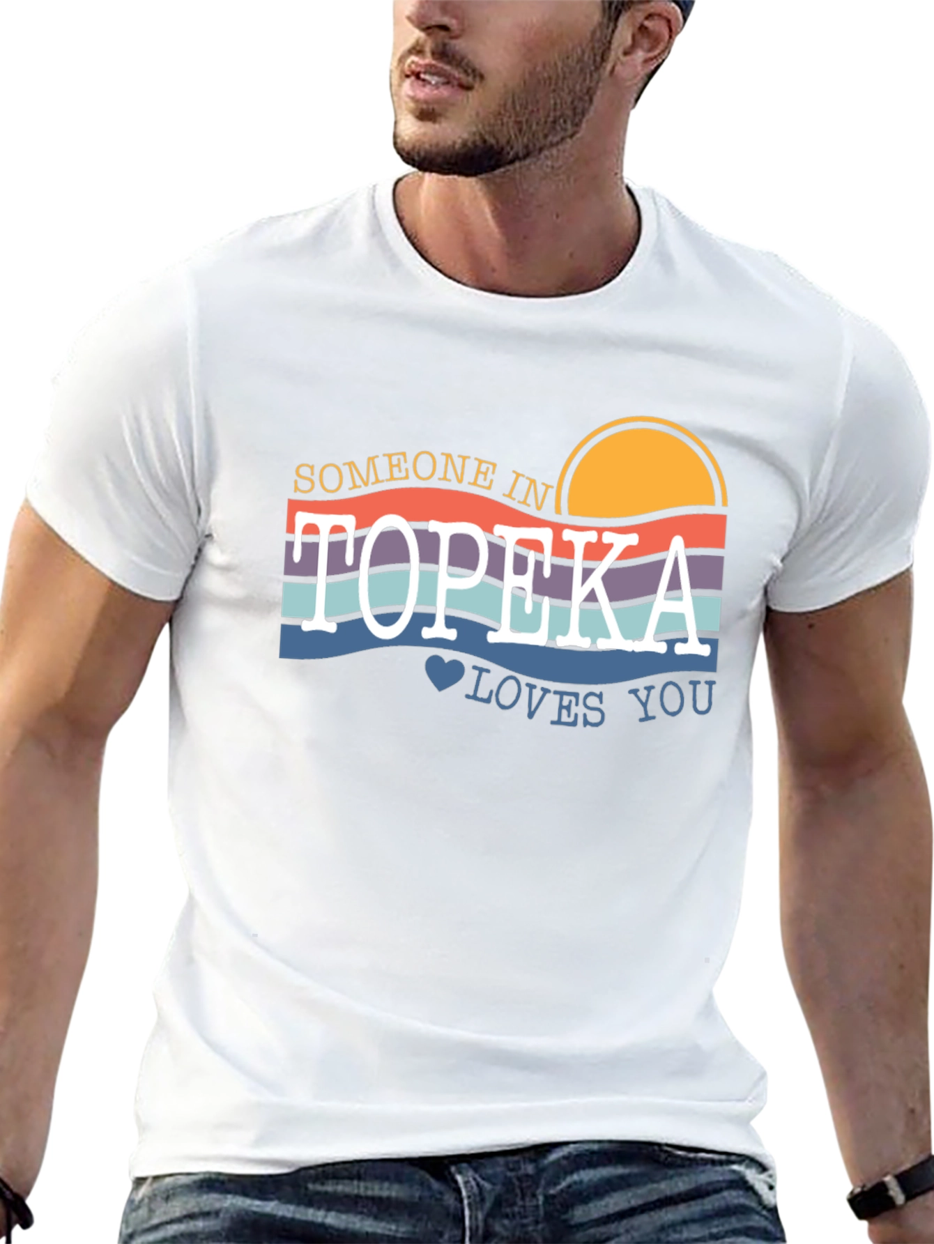Topeka Loves You Graphic T-Shirt - Retro Style