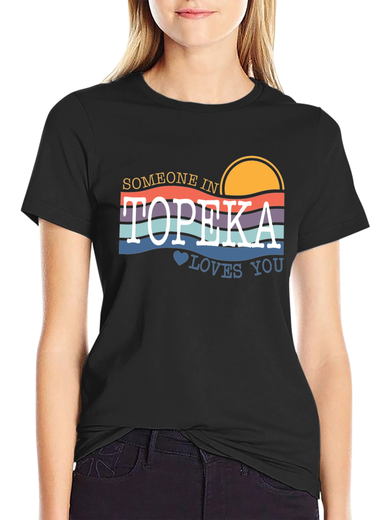Topeka Loves You Graphic T-Shirt - Retro Style
