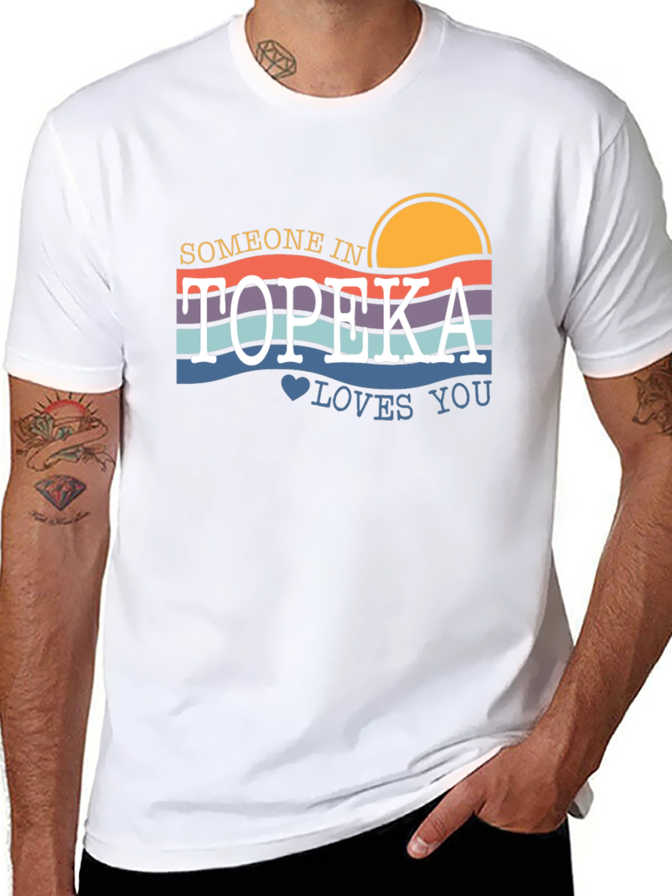 Topeka Loves You Graphic T-Shirt - Retro Style