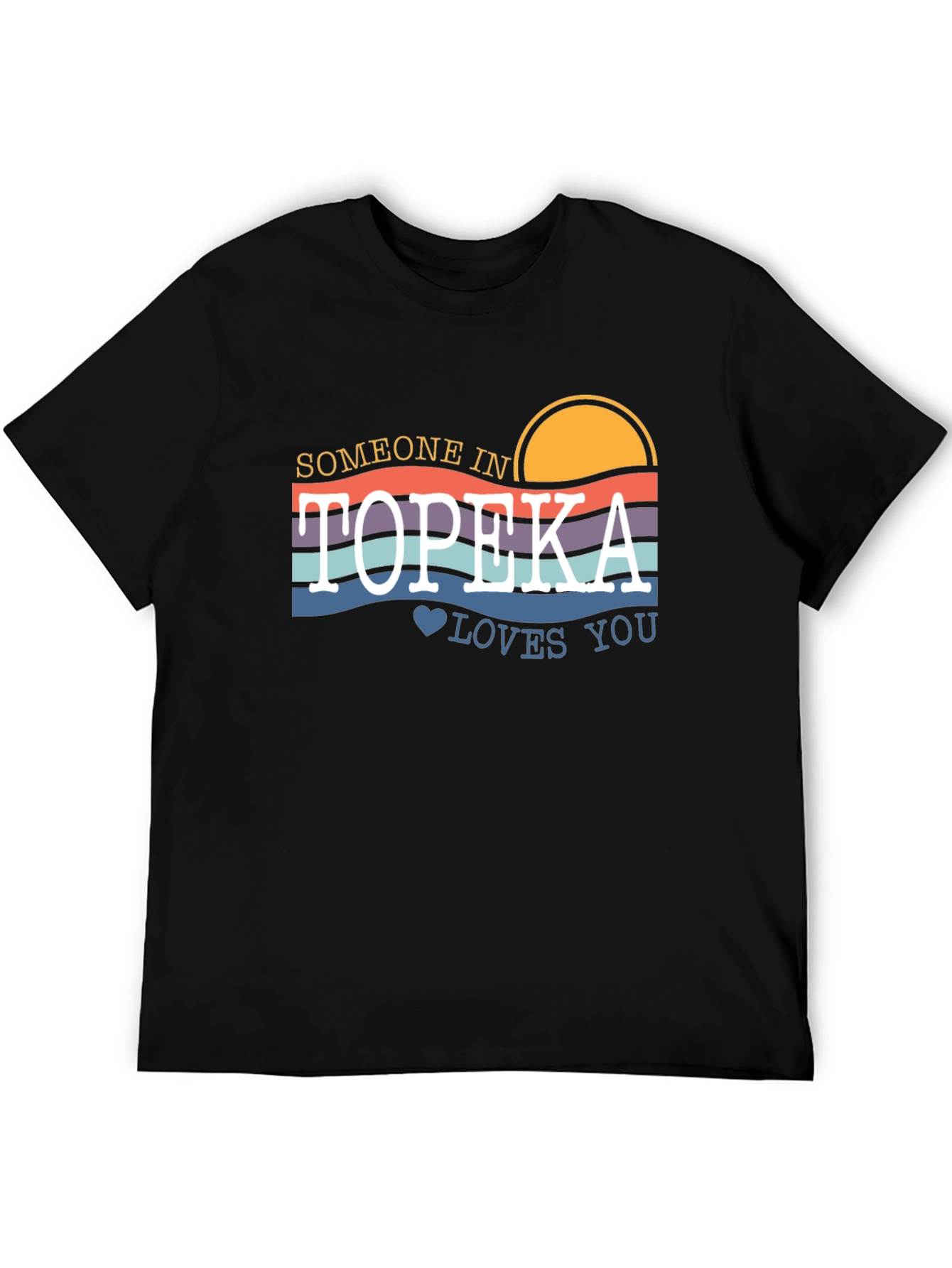 Topeka Loves You Graphic T-Shirt - Retro Style