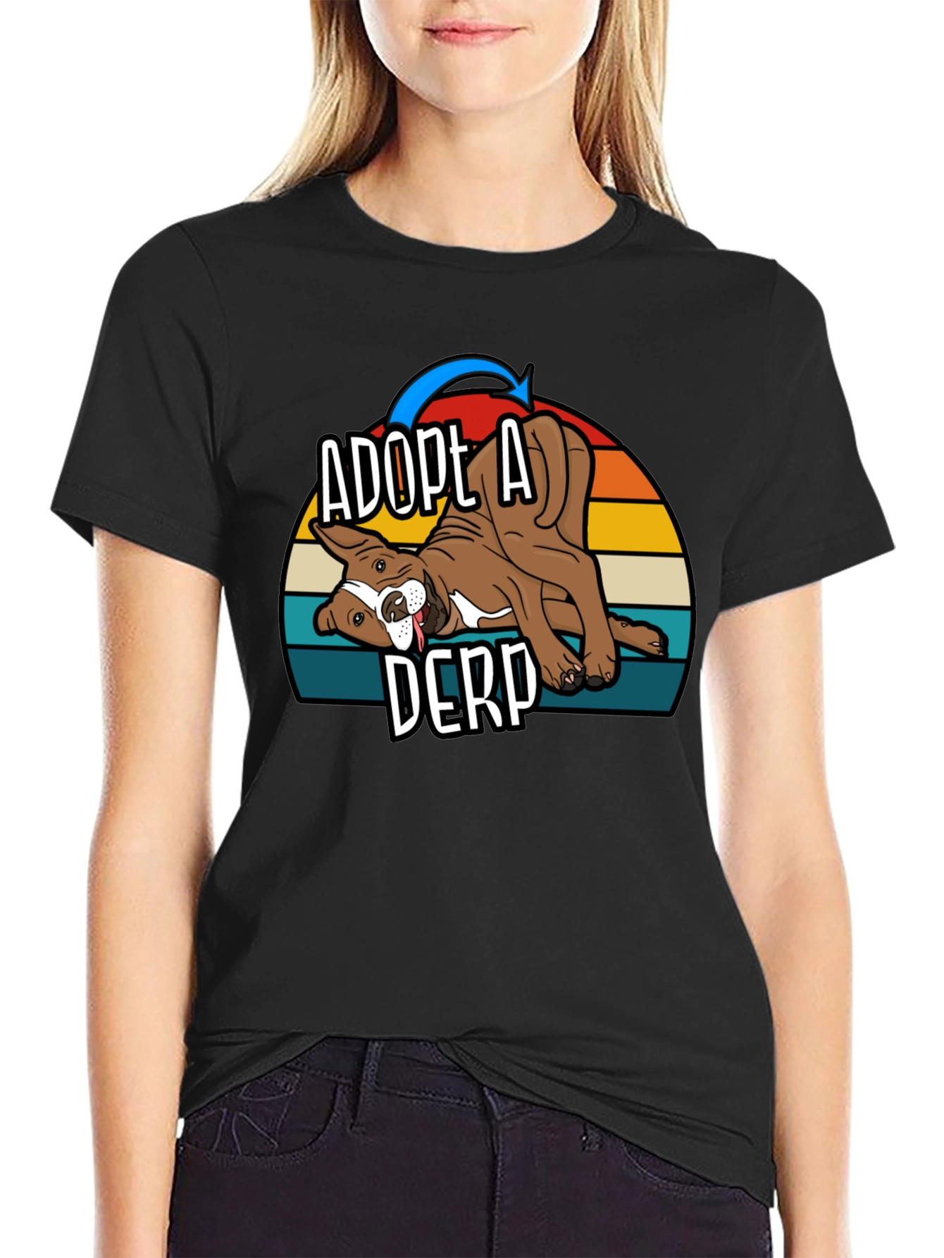 Adopt A Derp Dog Graphic T-Shirt
