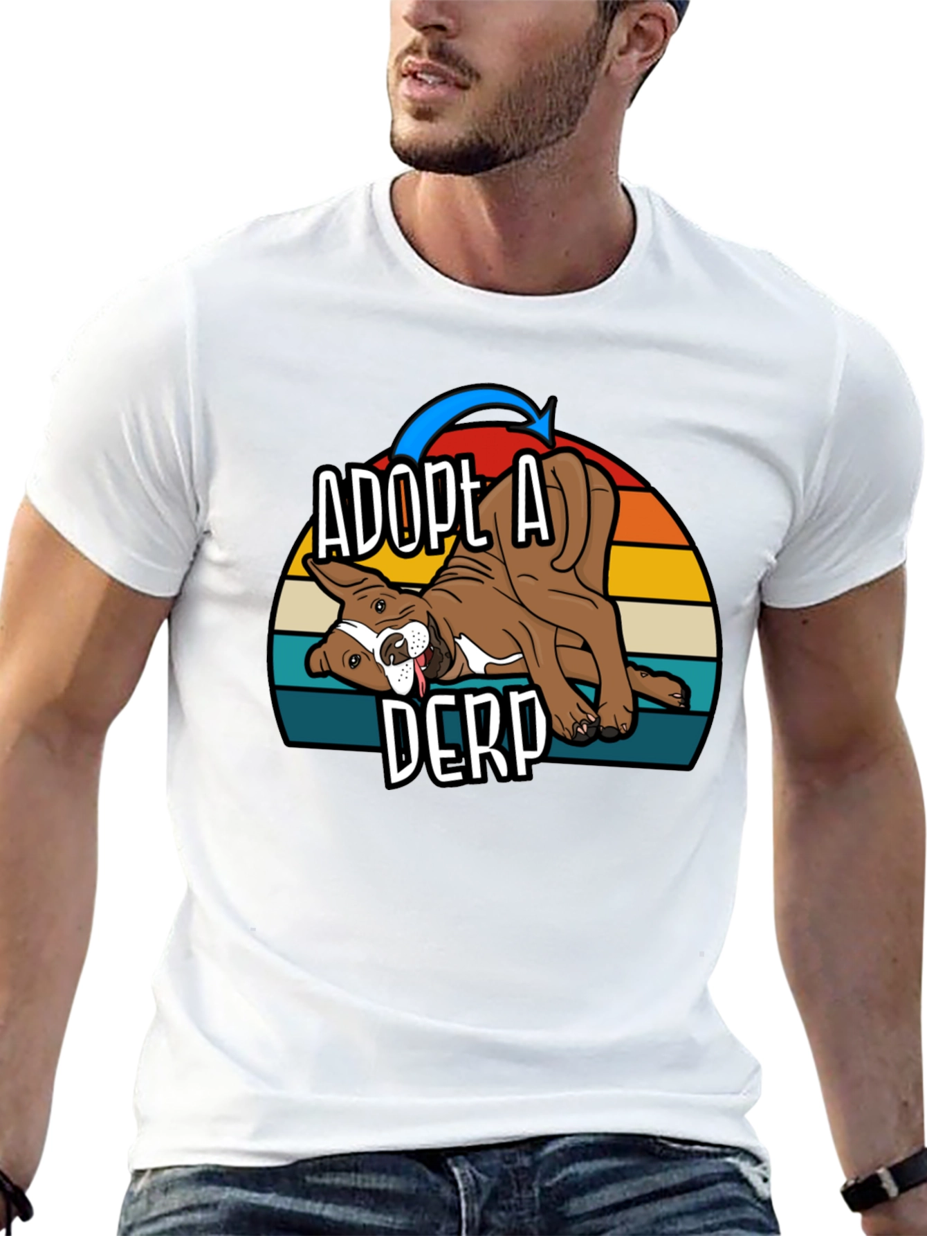 Adopt A Derp Dog Graphic T-Shirt