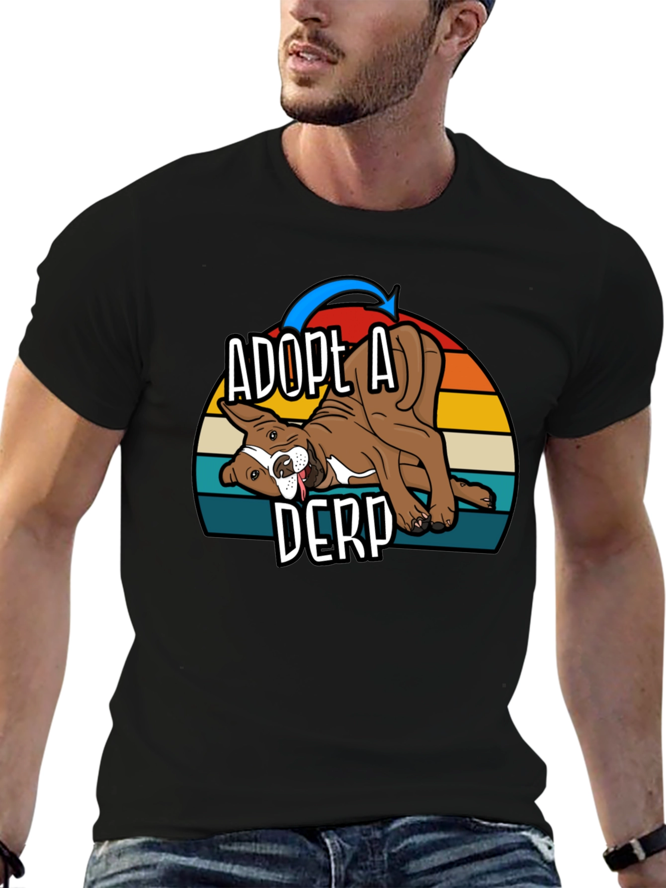 Adopt A Derp Dog Graphic T-Shirt