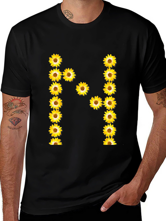 Sunflower Letter N Graphic Tee