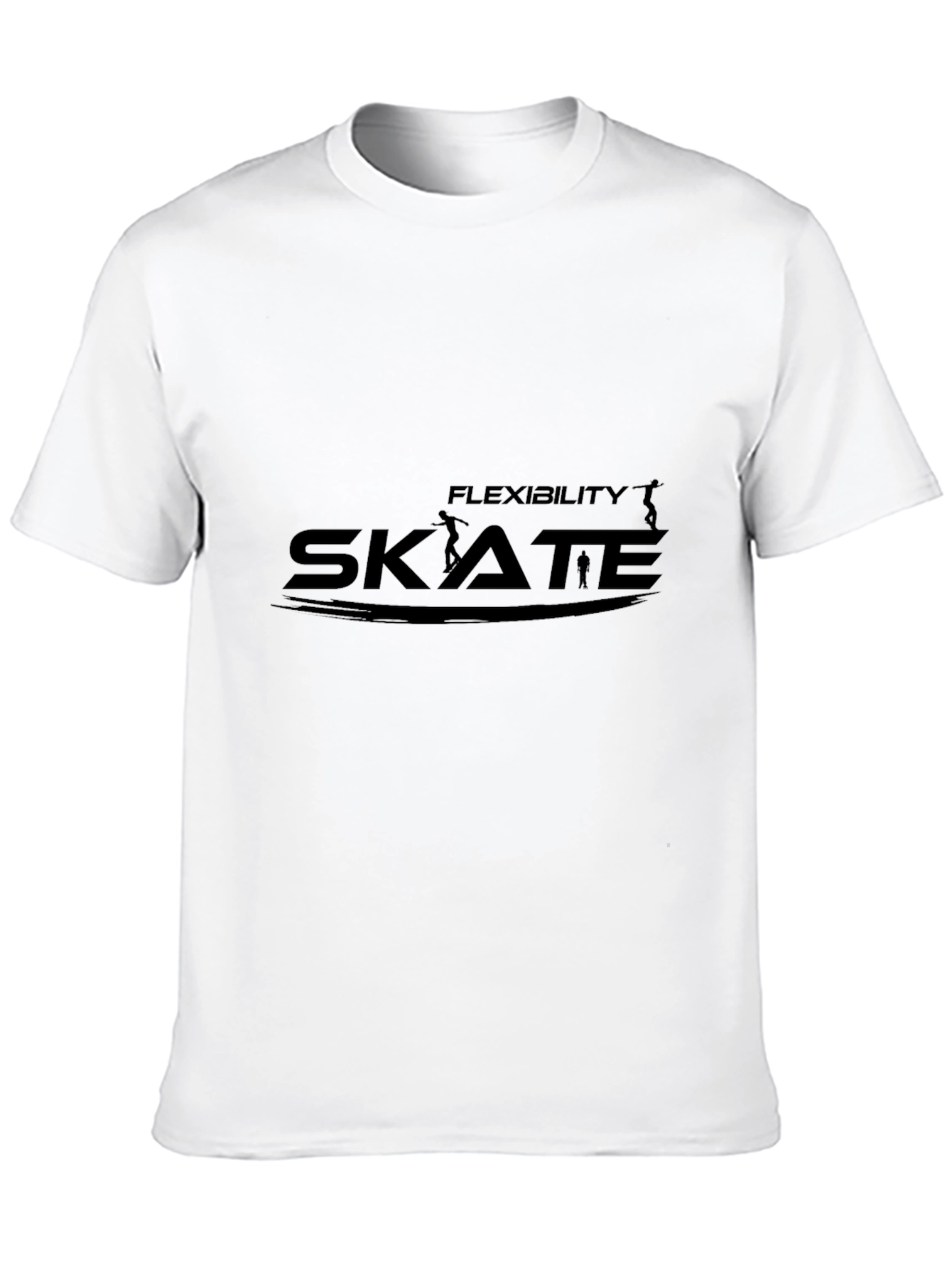 Skateboarding Flexibility Black T-Shirt