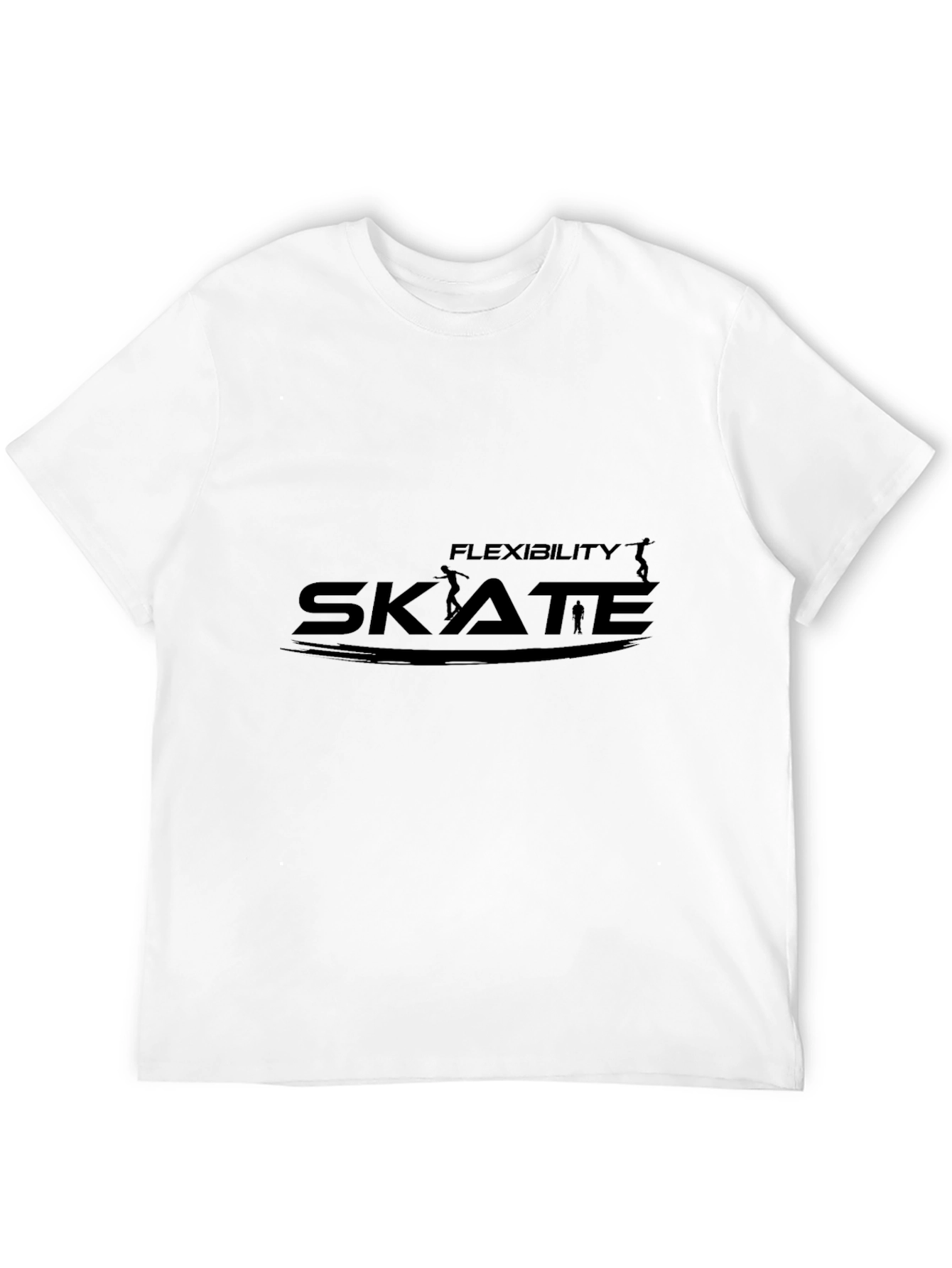 Skateboarding Flexibility Black T-Shirt
