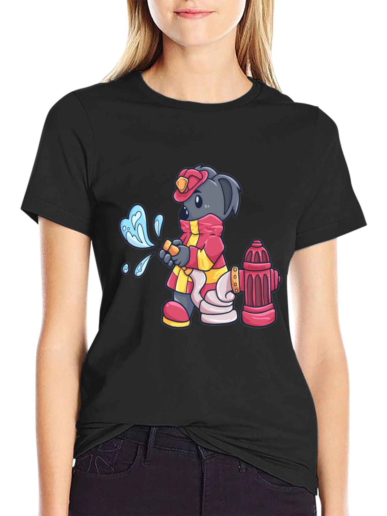 Firefighter Koala Bear T-Shirt