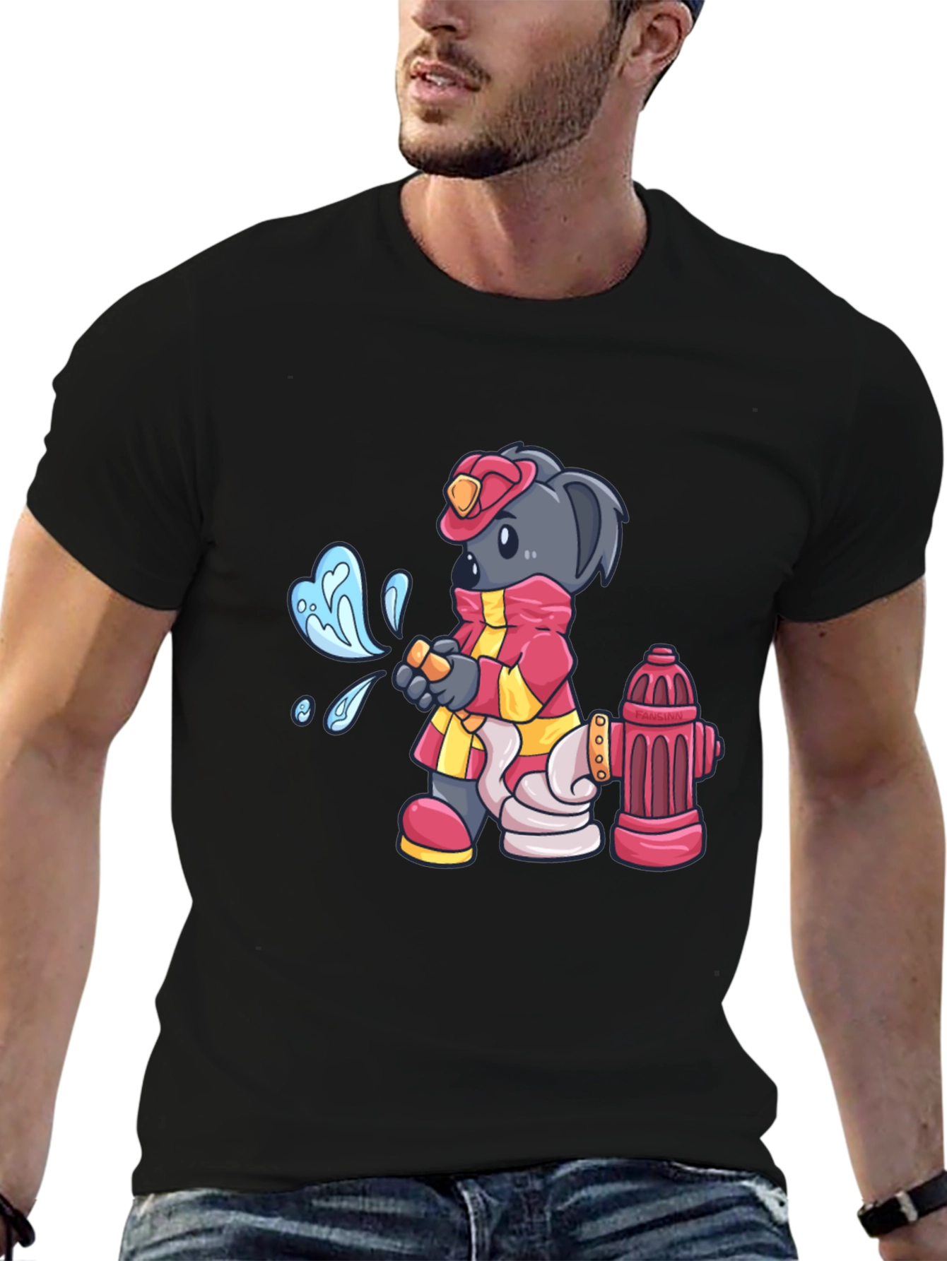 Firefighter Koala Bear T-Shirt