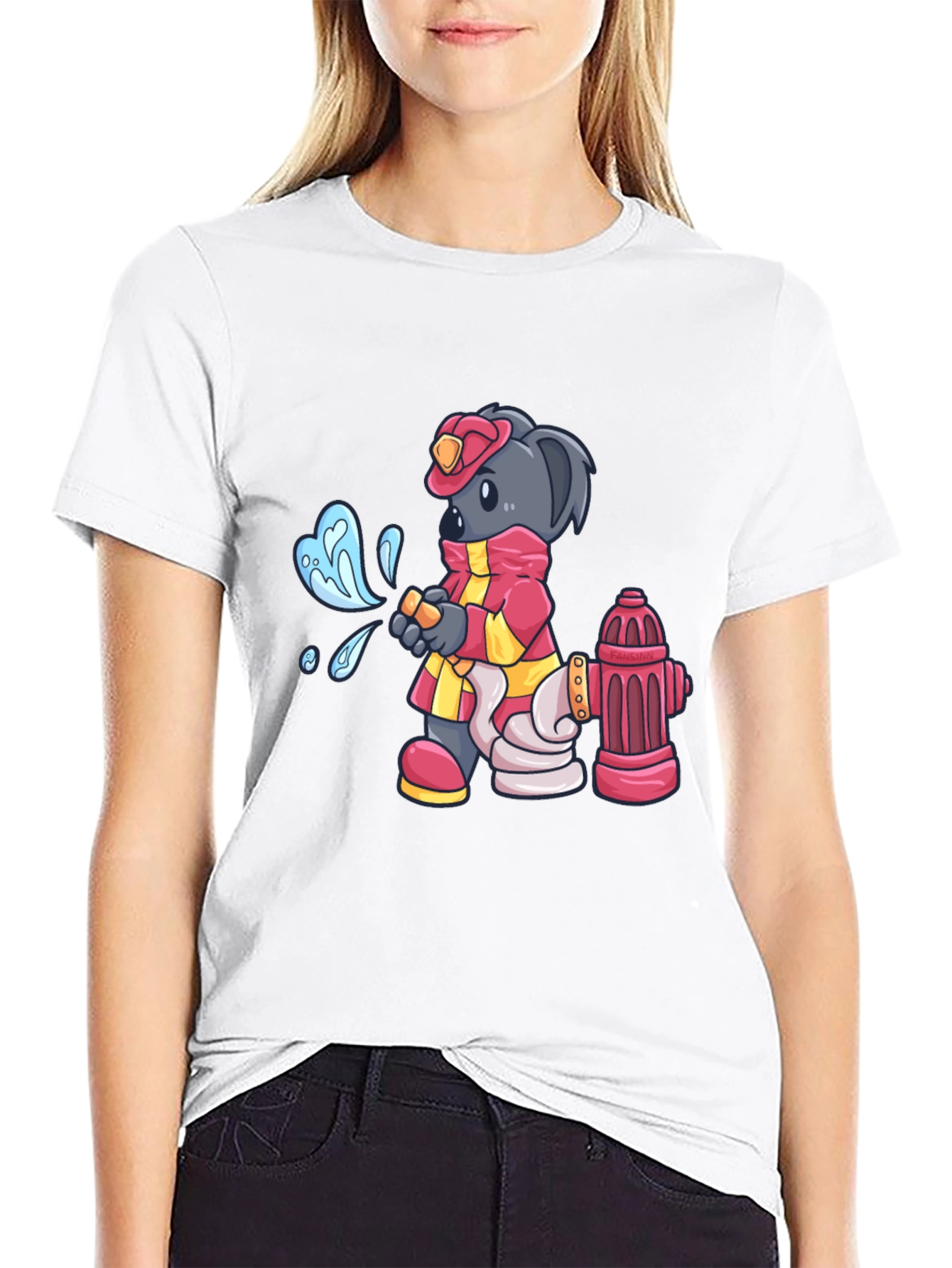 Firefighter Koala Bear T-Shirt