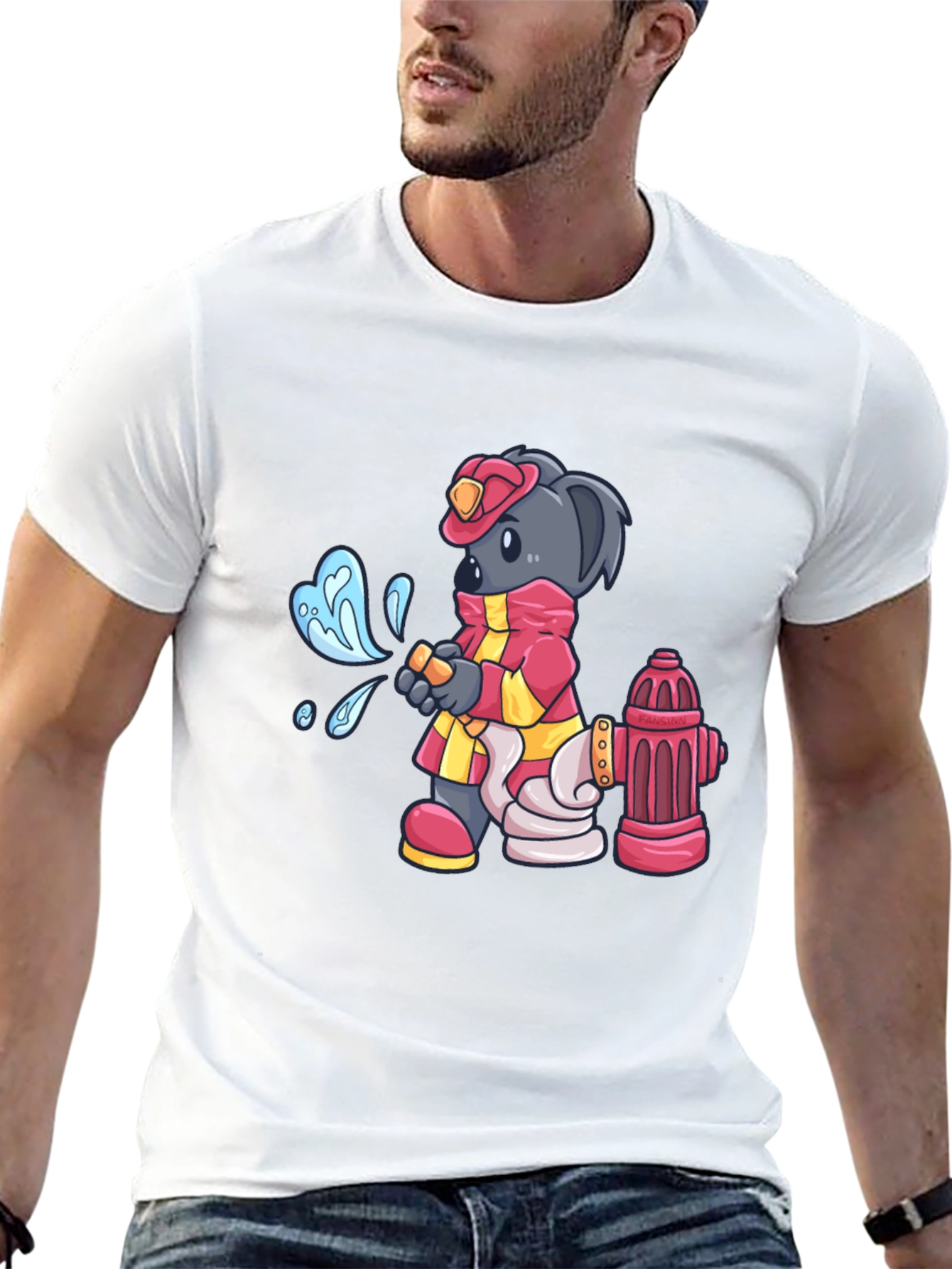 Firefighter Koala Bear T-Shirt