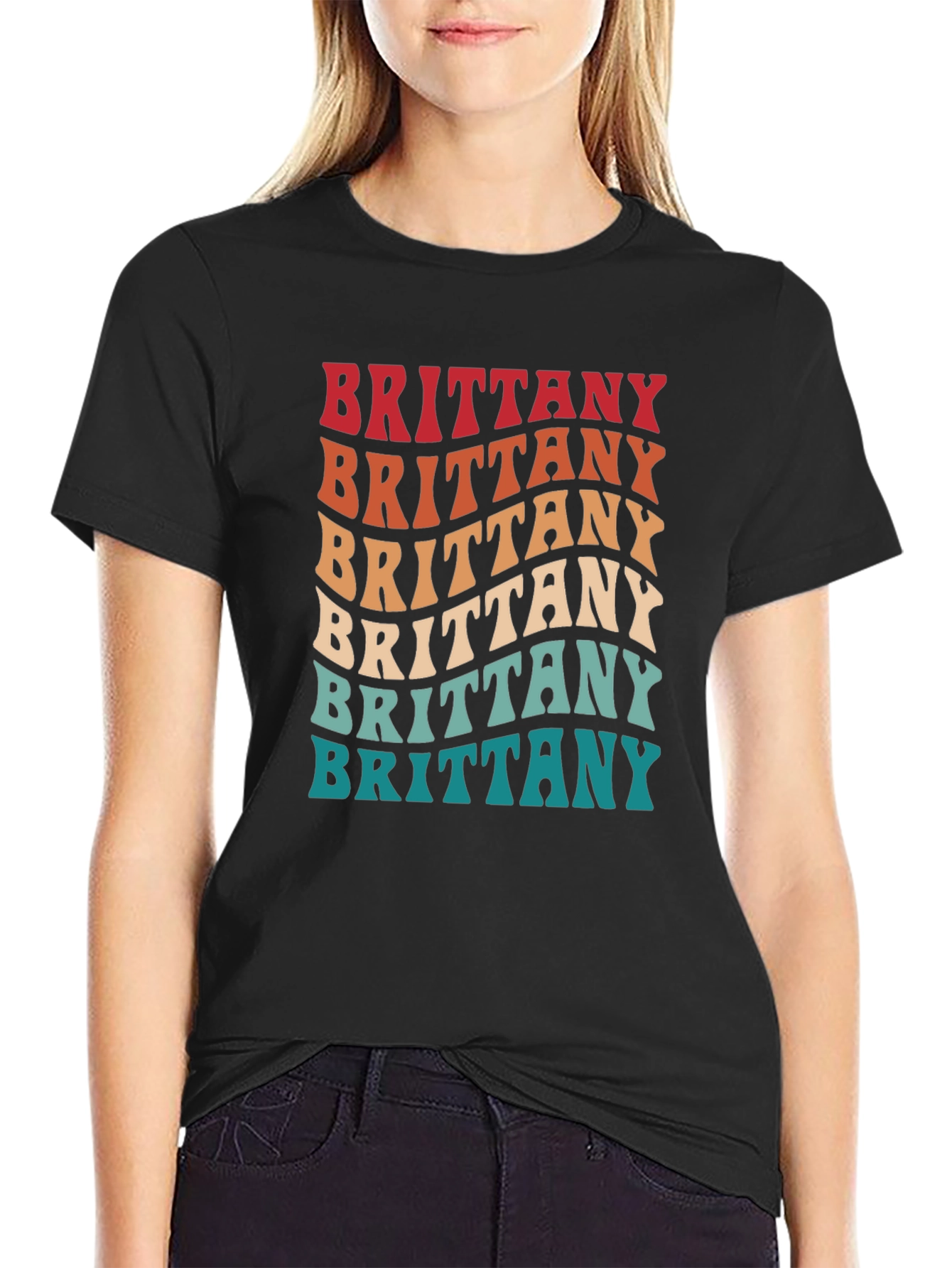Retro Brittany Name T-Shirt