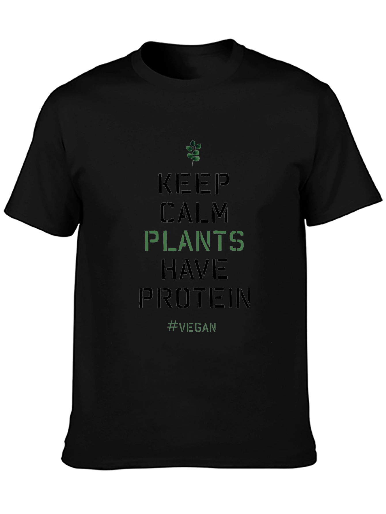 Vegan Protein T-Shirt - Keep Calm Plants Have Protein