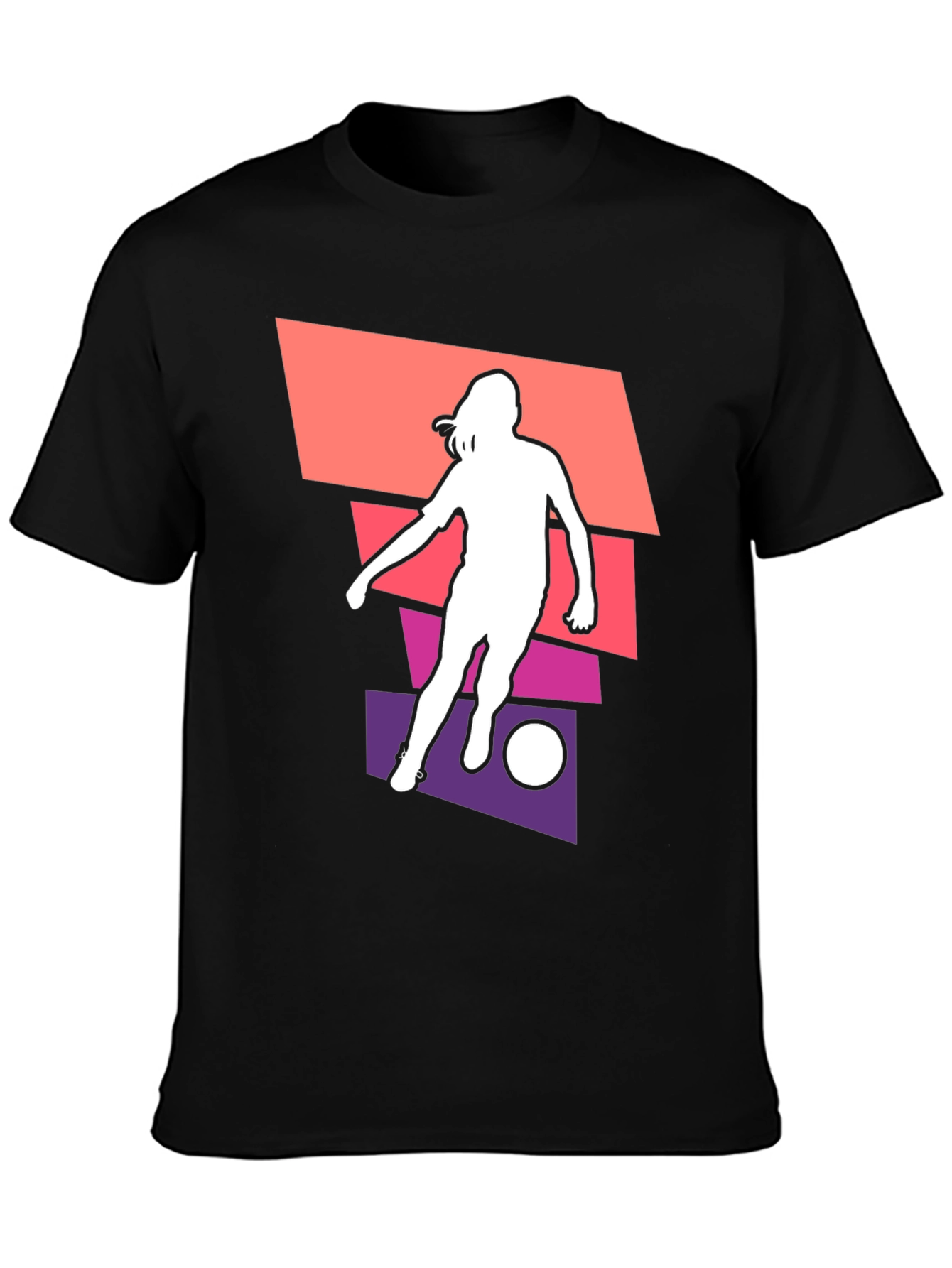 Soccer Silhouette Graphic Tee - Stylish Unisex T-Shirt