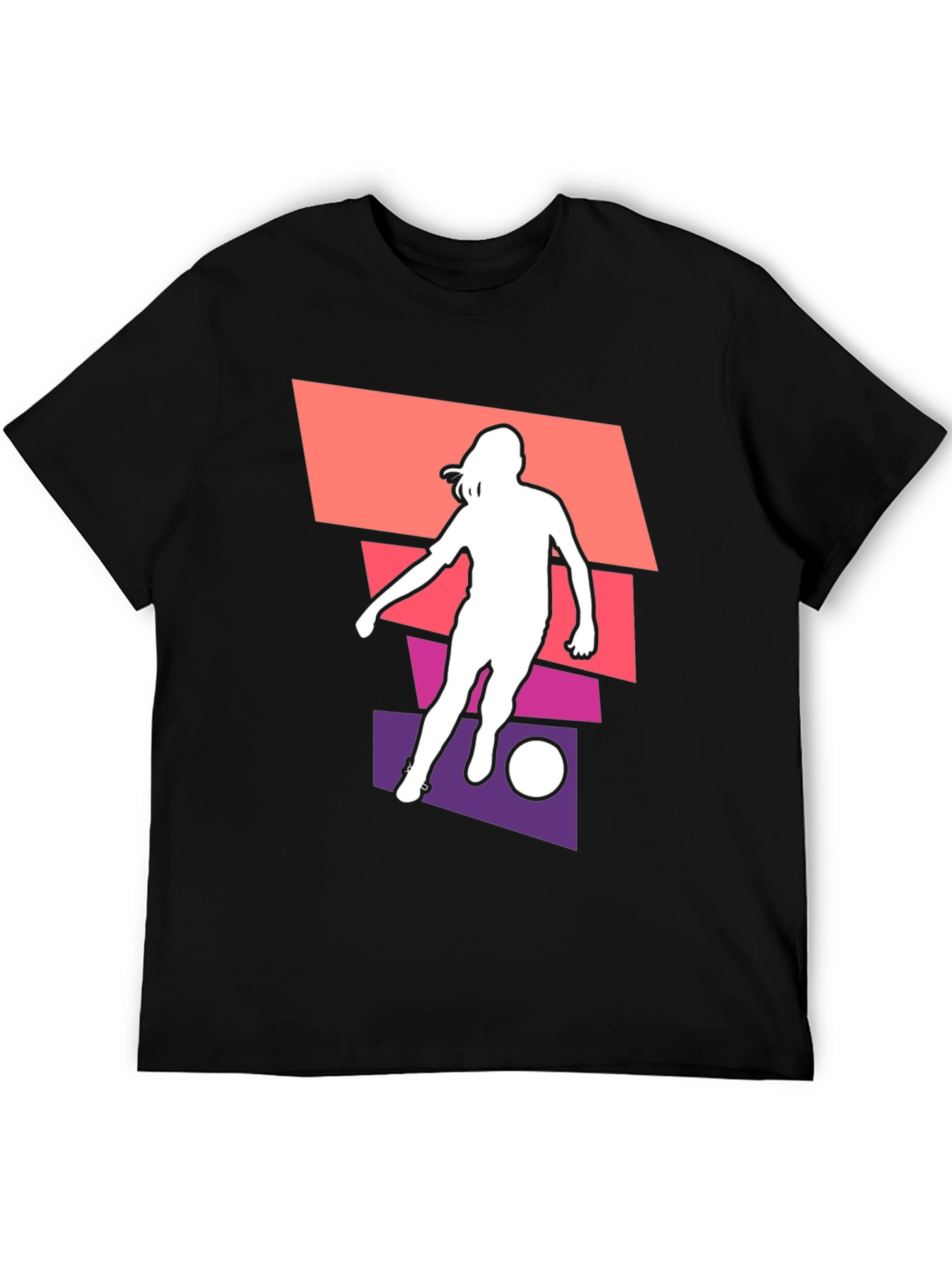 Soccer Silhouette Graphic Tee - Stylish Unisex T-Shirt
