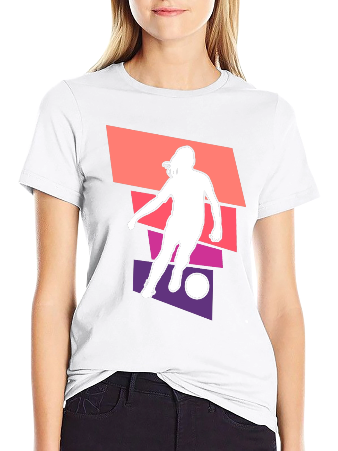 Soccer Silhouette Graphic Tee - Stylish Unisex T-Shirt