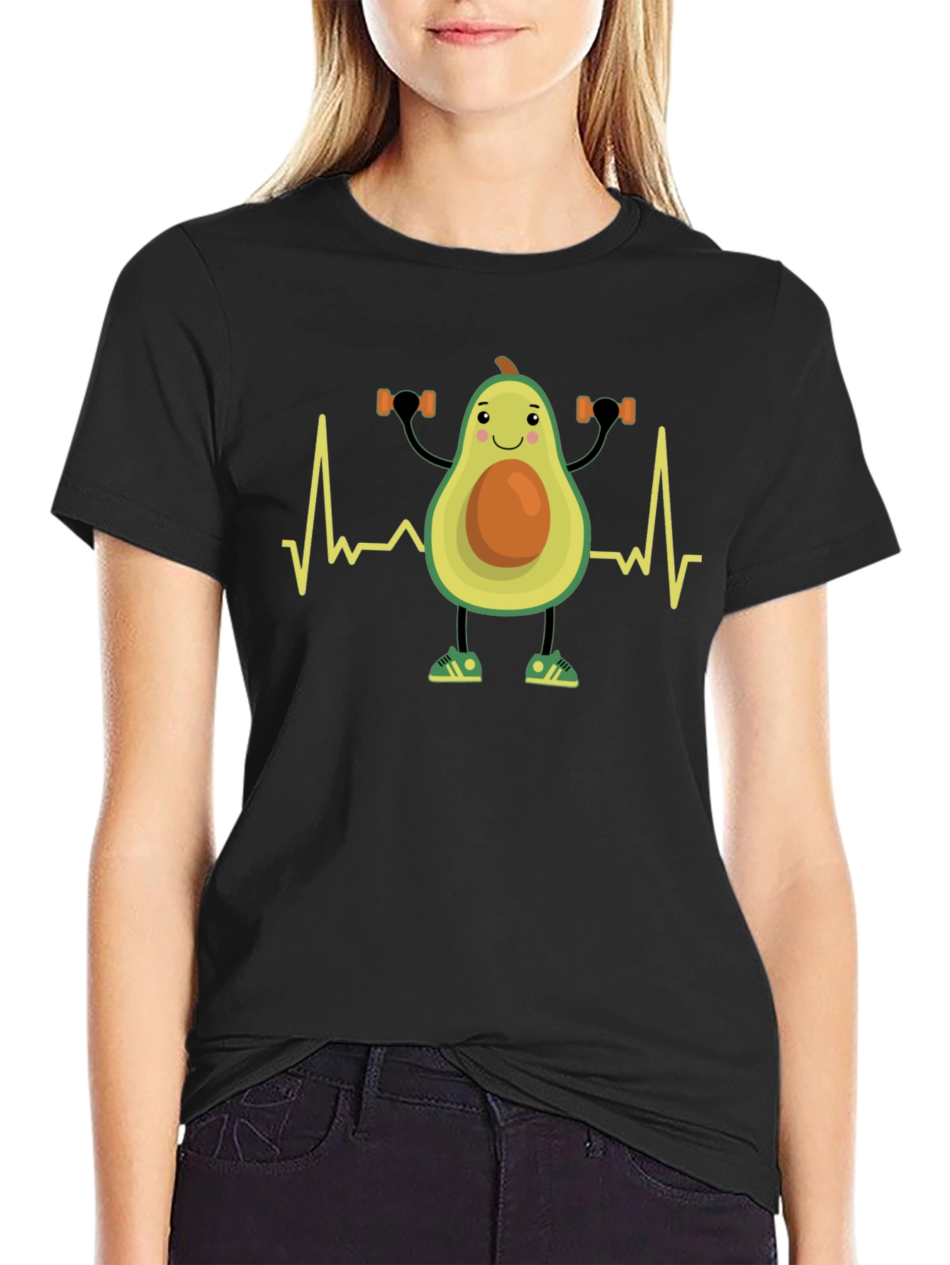 Workout Avocado Tee - Funny Gym Fitness Shirt