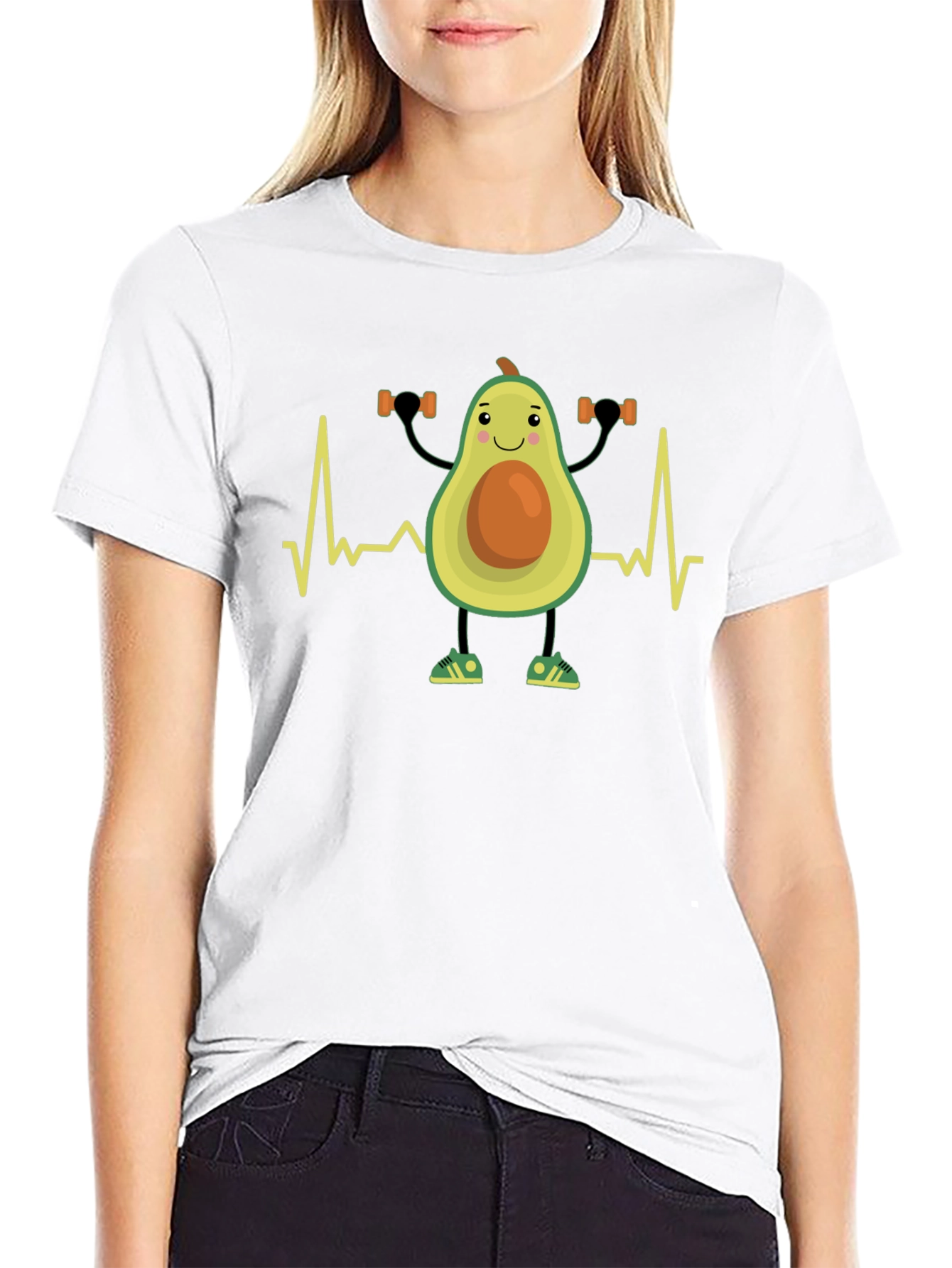 Workout Avocado Tee - Funny Gym Fitness Shirt