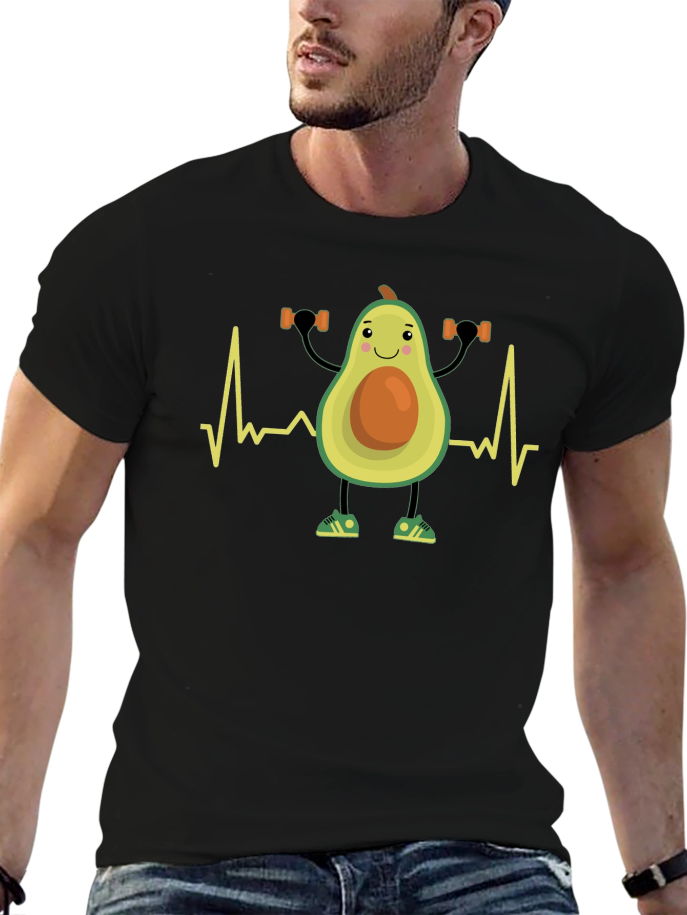 Workout Avocado Tee - Funny Gym Fitness Shirt